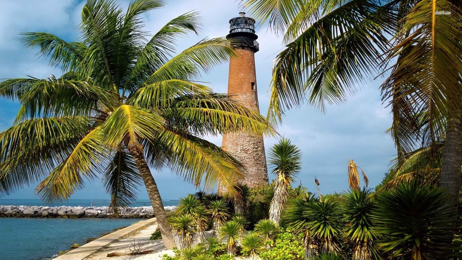 Cape Florida Lighthouse, Florida Wallpaper, 1920x1080 Full HD Desktop