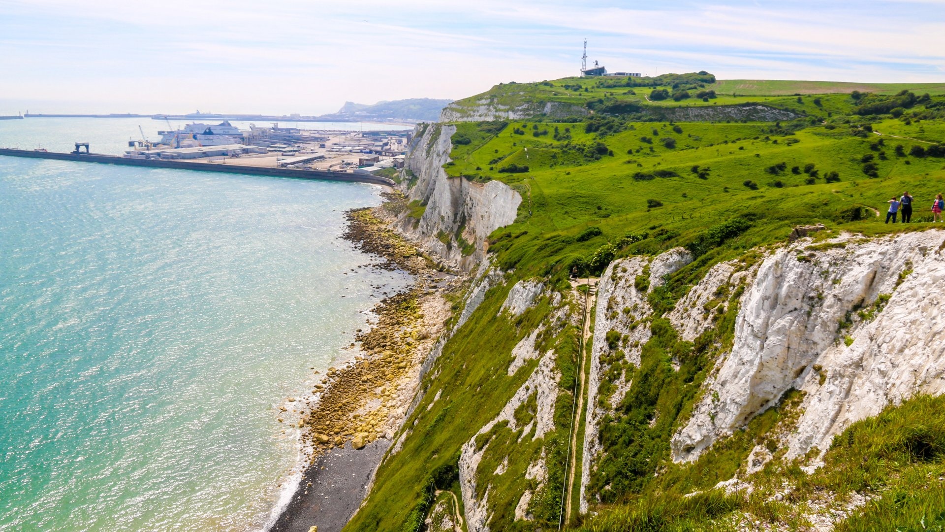 White Cliffs of Dover, Kreuzfahrt, London, Aida, 1920x1080 Full HD Desktop