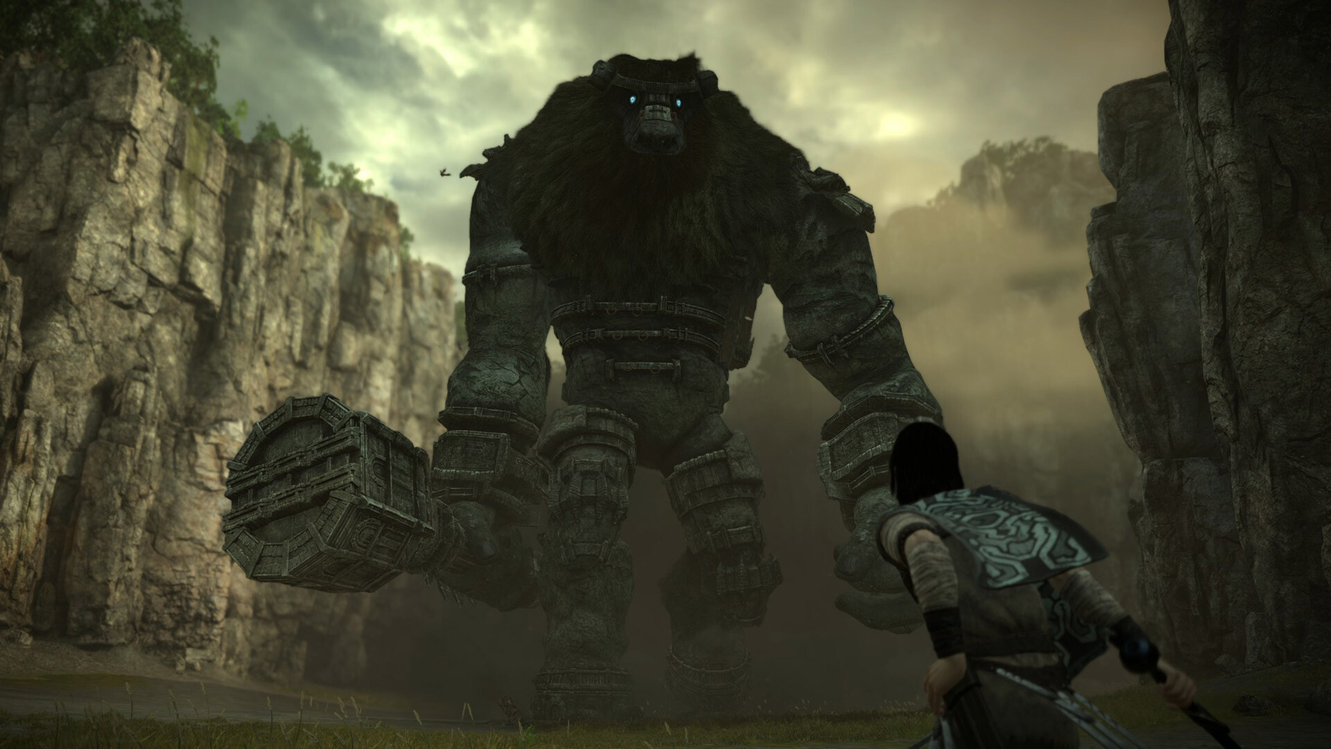 Shadow of the Colossus, Mysterious atmosphere, Dynamic protagonist, Iconic visuals, 1920x1080 Full HD Desktop