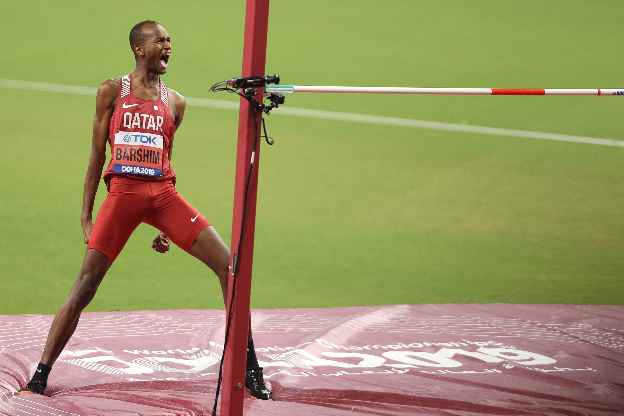 Mutaz Essa Barshim, Support for Doha 2030 bid, High jump gold in World Championships, Qatar's success, 2050x1370 HD Desktop