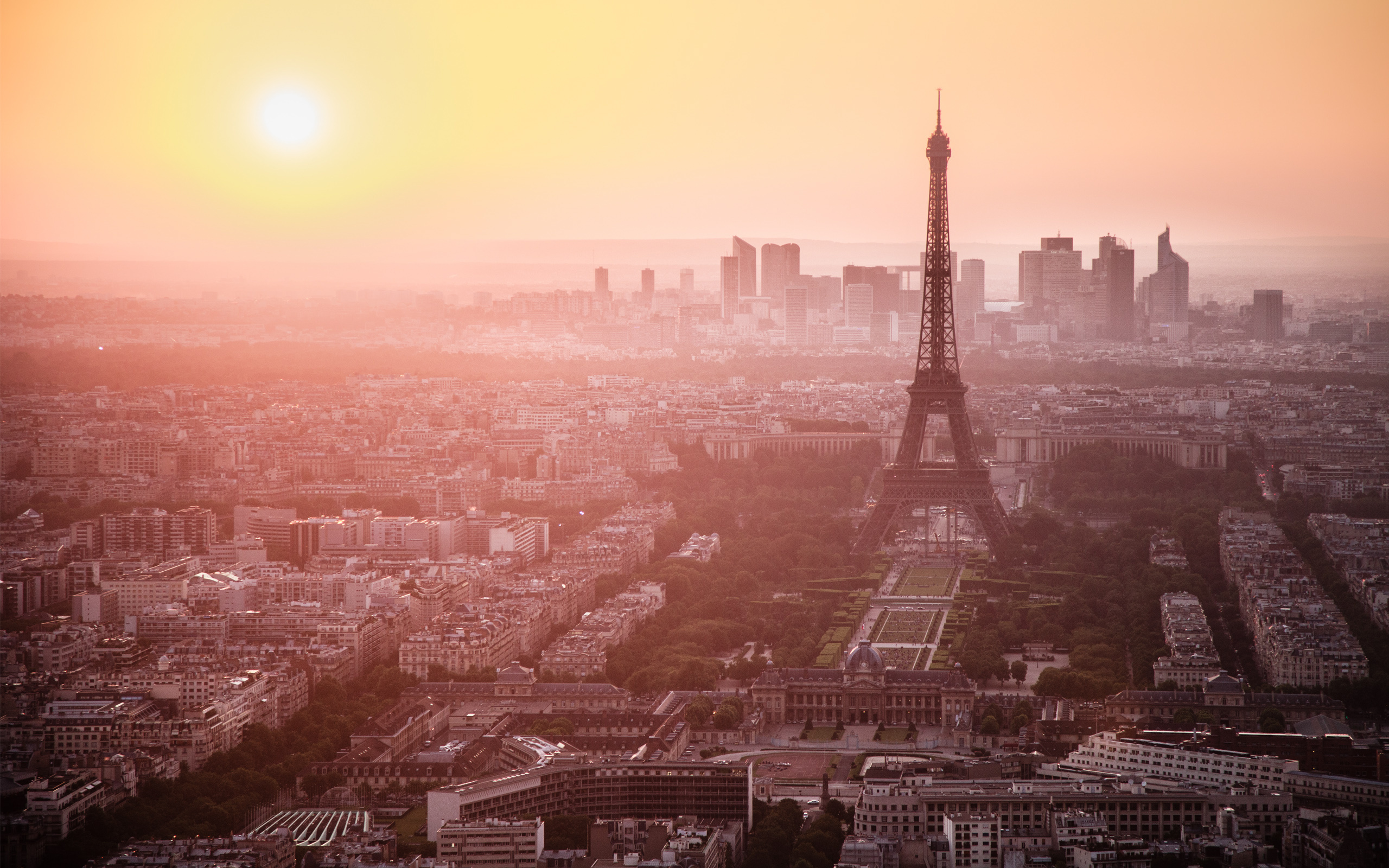 Paris sunset, Golden hour, Captivating beauty, Romantic vibes, 2560x1600 HD Desktop