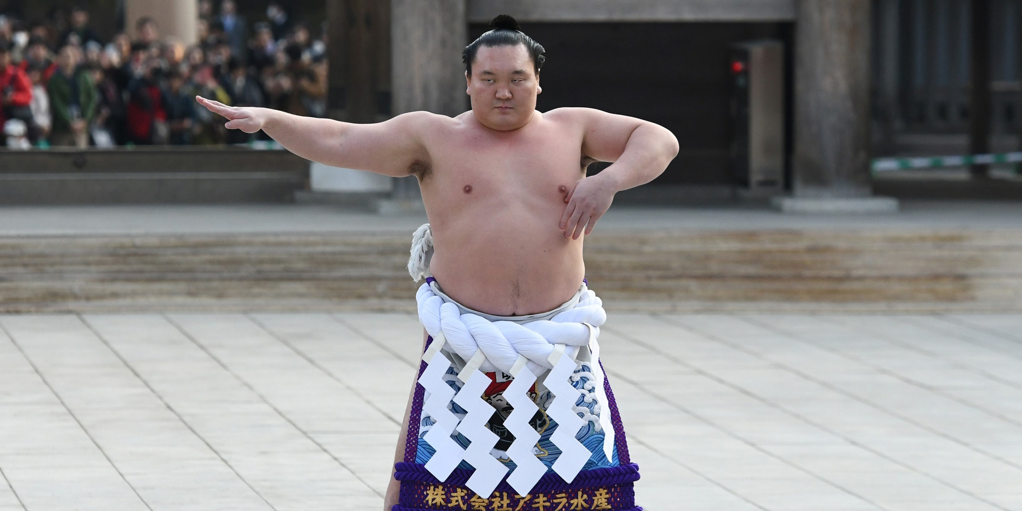 Japan, Sumo champion, Clapping teller report, 3260x1630 HD Desktop