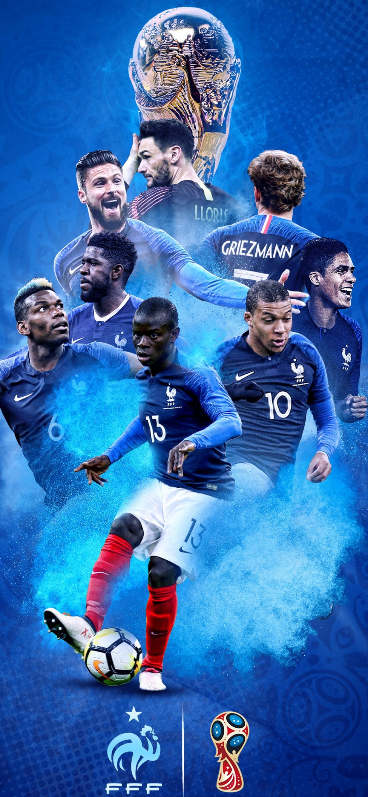 France, Football Team Wallpaper, 1290x2780 HD Phone