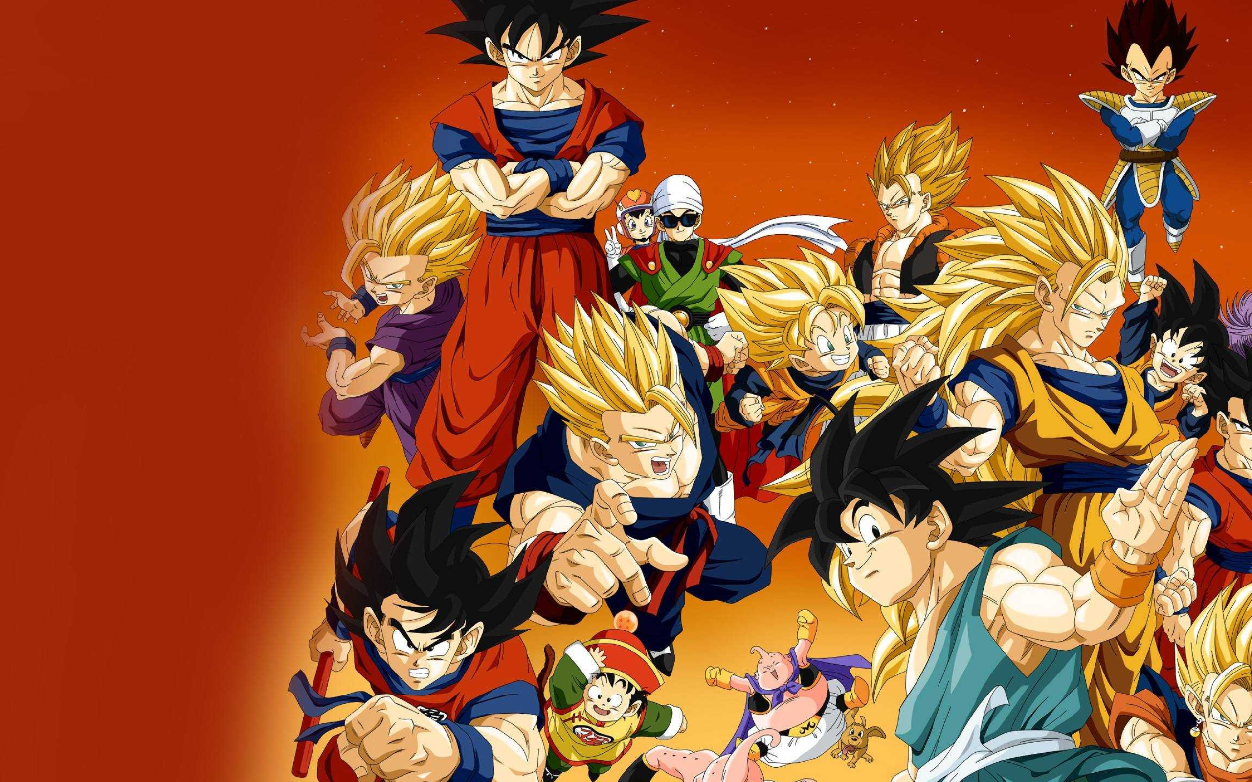 Dragon Ball Z Abridged, Dynamic live wallpaper, Goku's power, Epic showdown, 2560x1600 HD Desktop