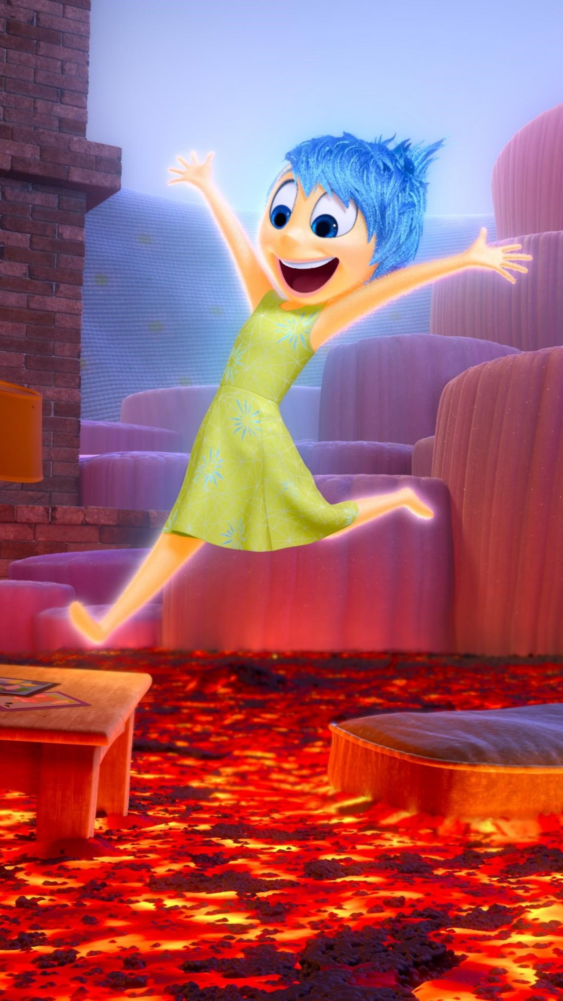 Joy, Inside Out, Animation, Sony Xperia, 2160x3840 4K Phone