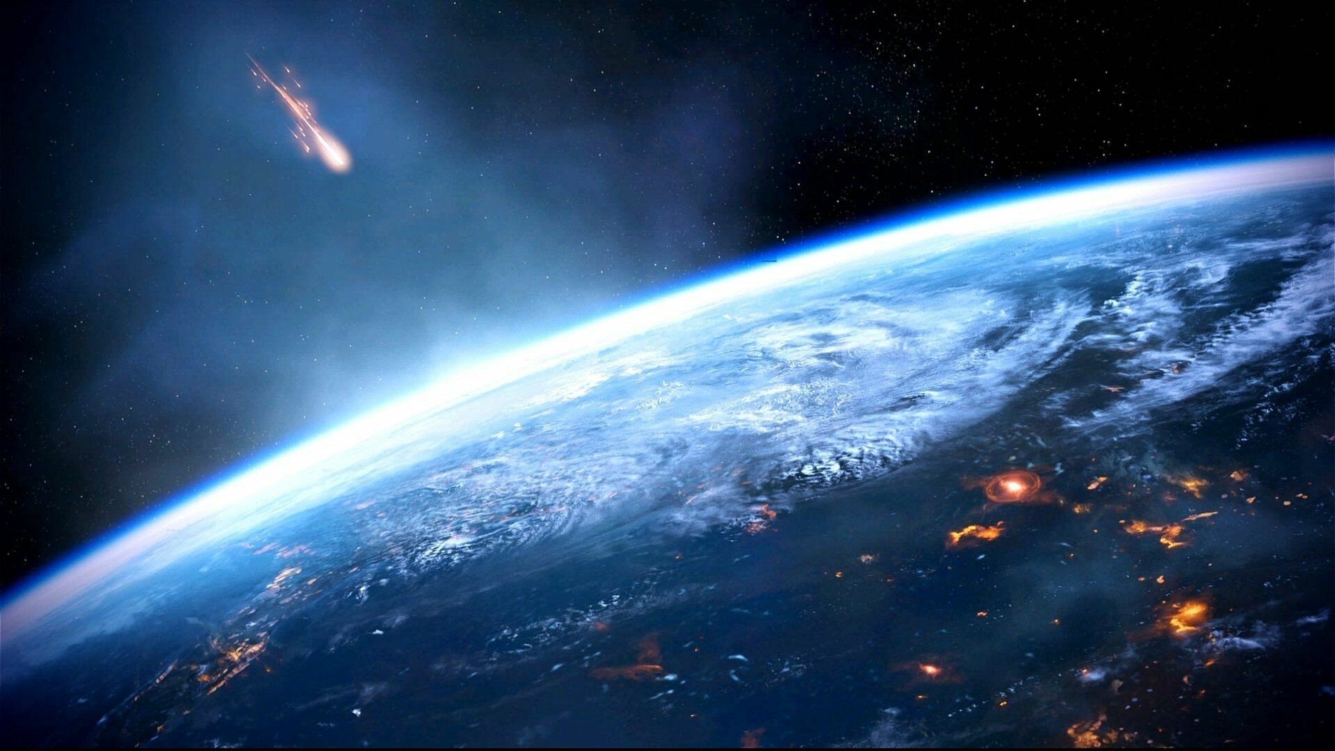 Asteroid, Meteorite marvels, Planetary collisions, Space debris, 1920x1080 Full HD Desktop