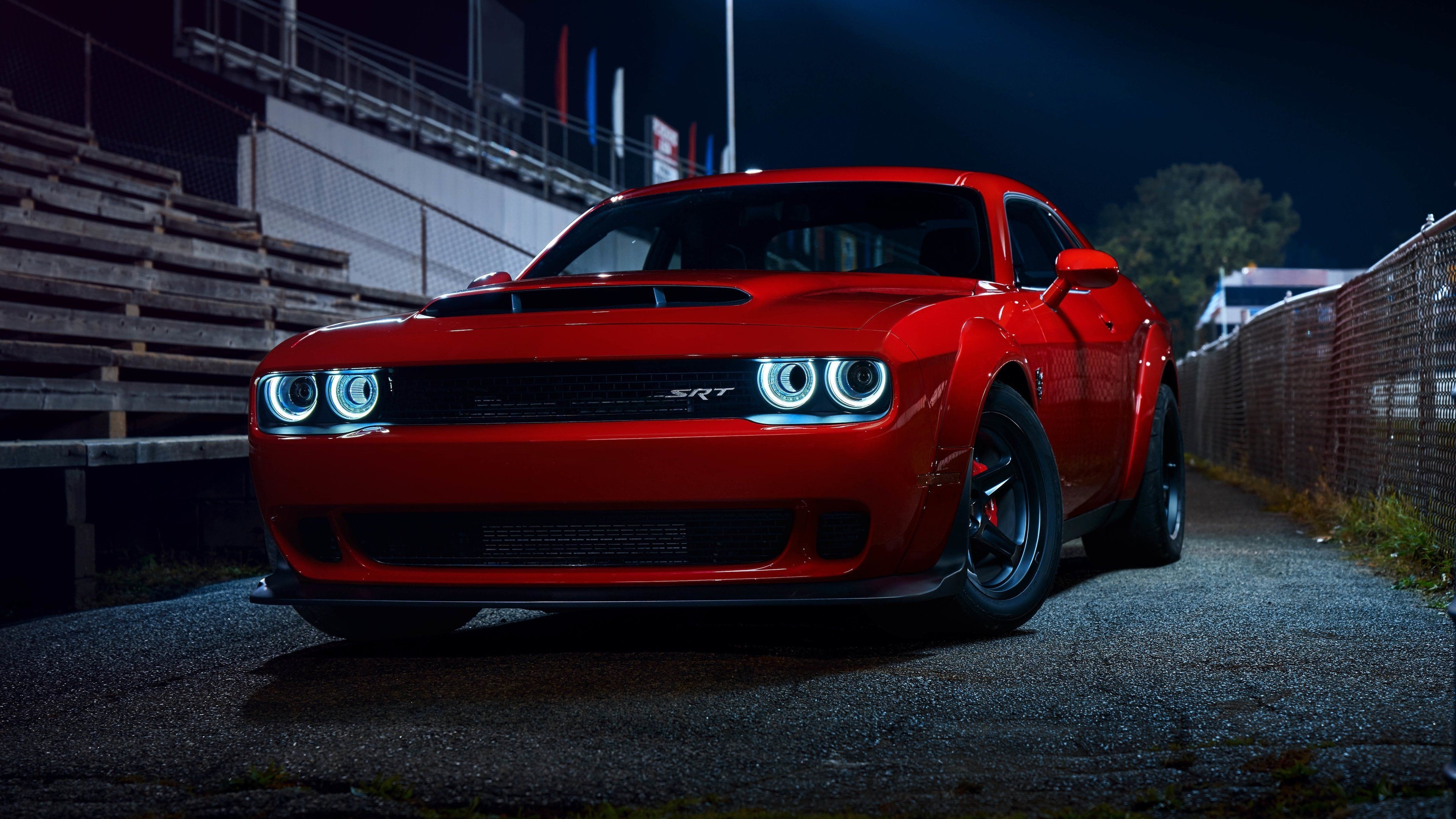 Challenger SRT Demon, Dodge Wallpaper, 3840x2160 4K Desktop