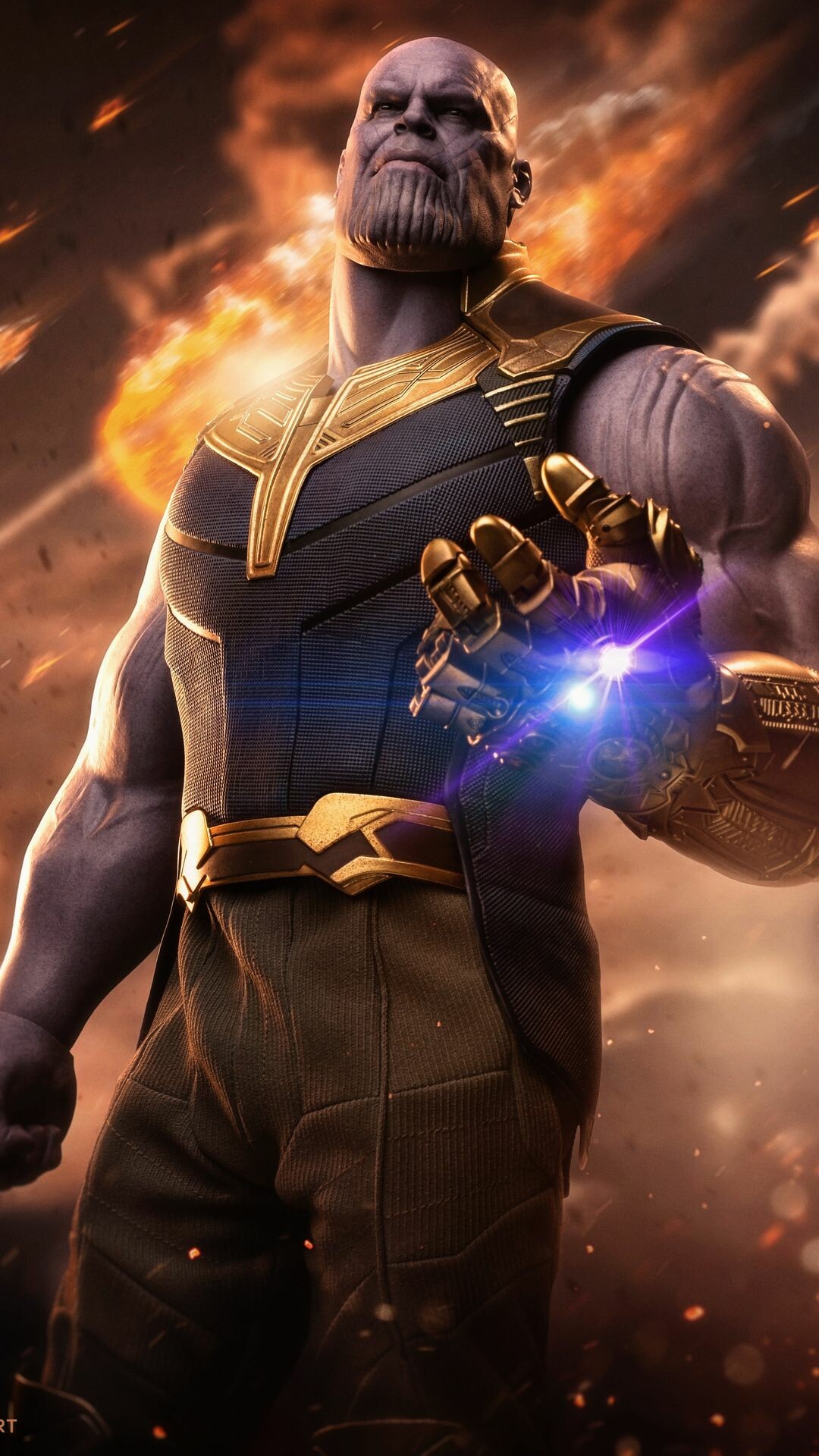 Marvel Villain, Thanos, The Movie, Novocom, 1080x1920 Full HD Phone