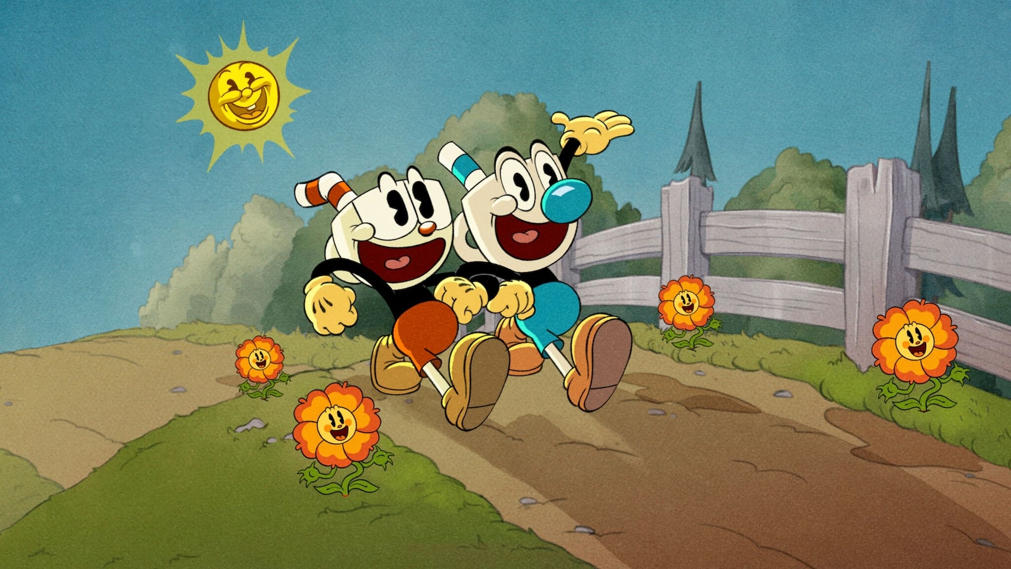 The Cuphead Show!, Animated series, Retro gaming, Classic cartoon, 2050x1160 HD Desktop