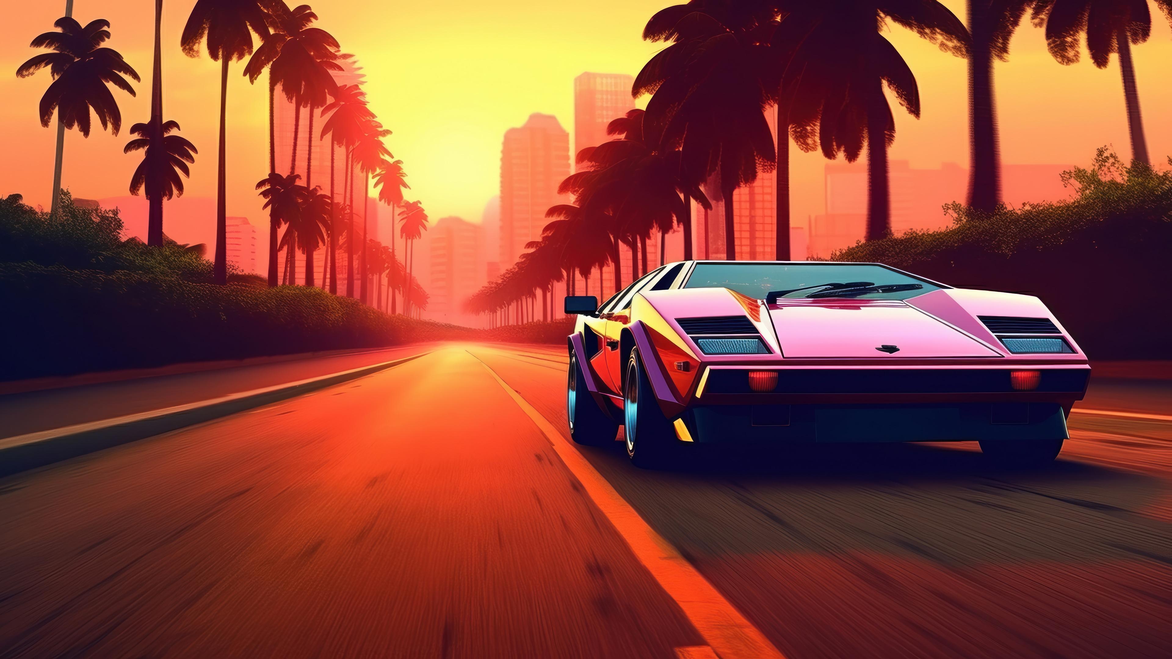 Lamborghini Countach, PC Wallpaper, 3840x2160 4K Desktop