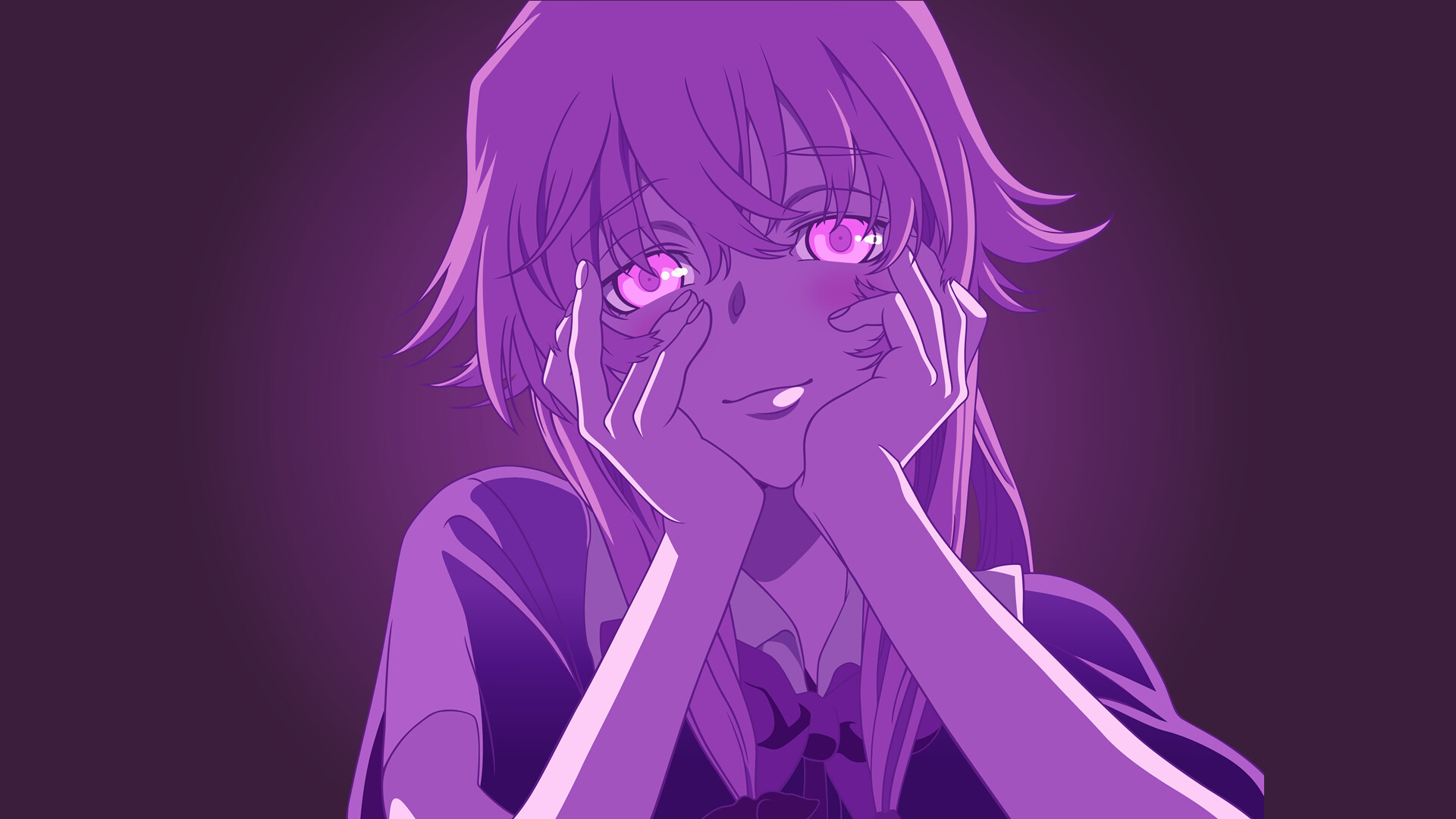 Gasai Yuno, Mirai Nikki, Yandere, Anime girls, 1920x1080 Full HD Desktop