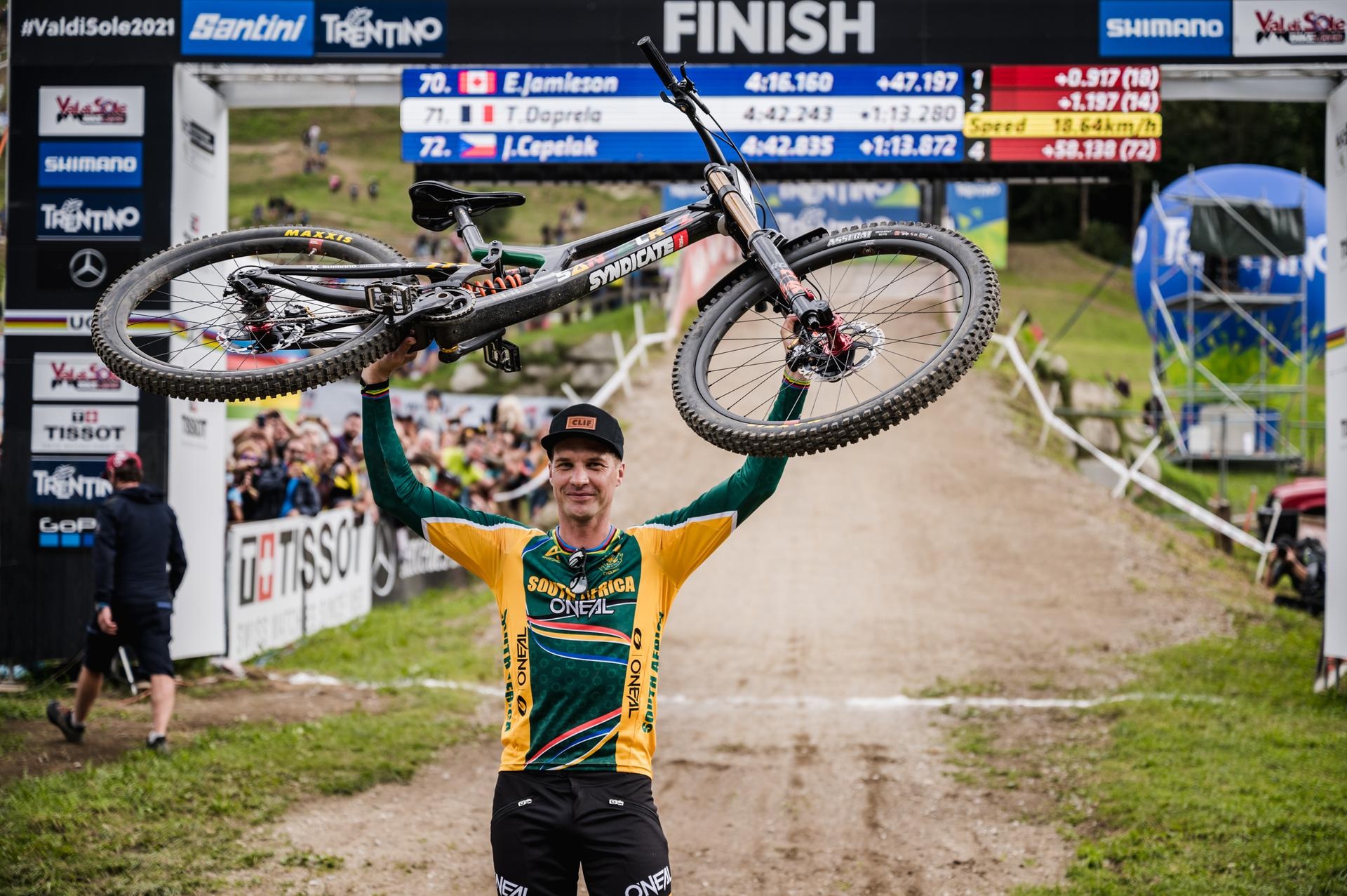 Greg Minnaar, 2021 Downhill World Championship, Mountain bike action, 1920x1280 HD Desktop