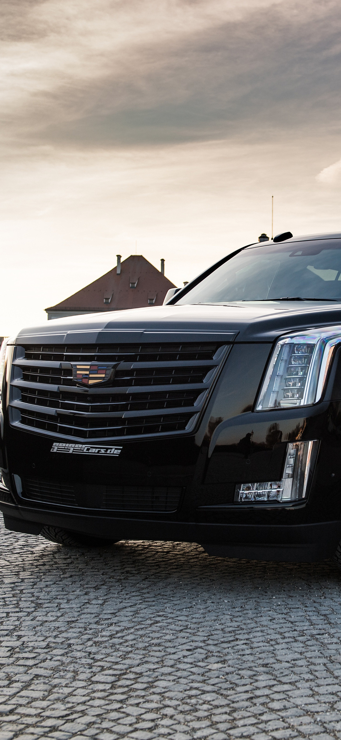 General Motors, Geiger Cadillac Escalade, Black edition, Exclusive luxury, 1130x2440 HD Phone