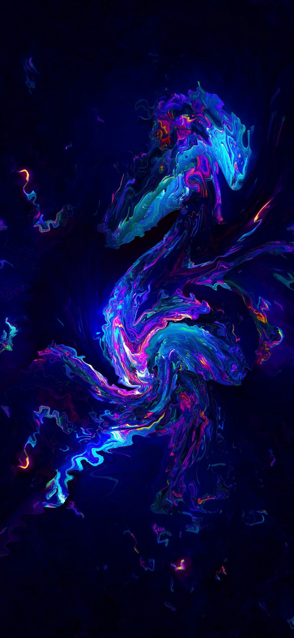 Neon blue, iPhone wallpapers, HD backgrounds, Cool design, 1250x2690 HD Phone