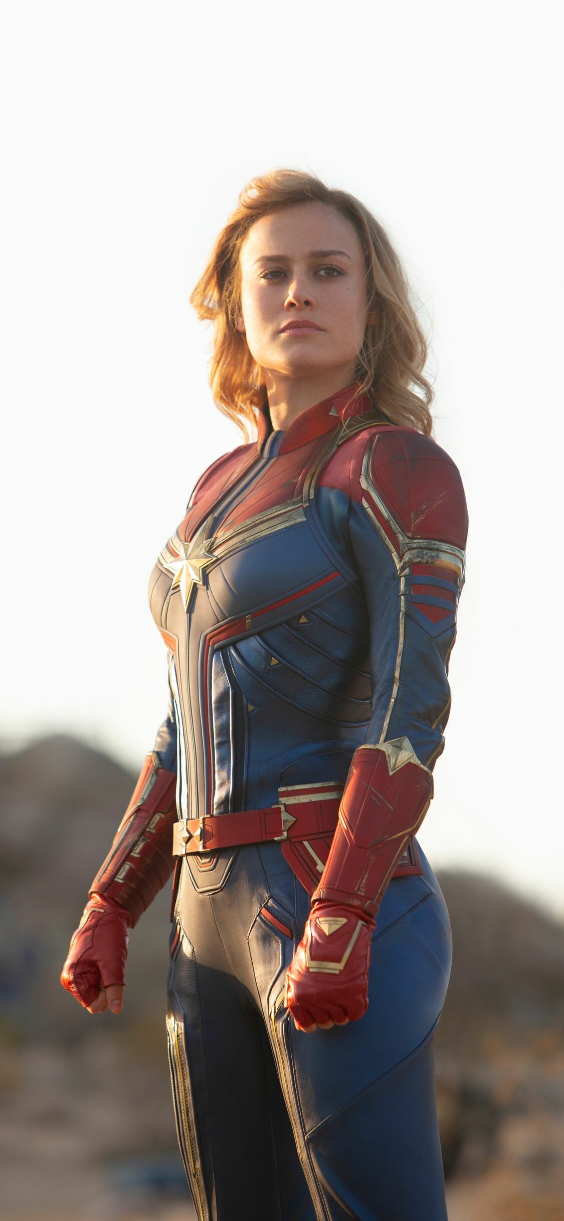 Captain Marvel 4K, High-resolution images, Marvel Girls, Exciting film, 1130x2440 HD Phone