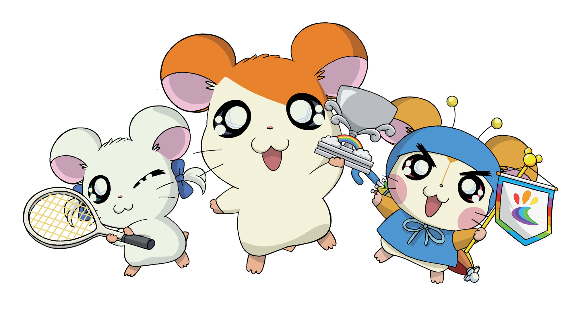 Hamtaro characters, Cute design, Animated series, Charming personality, 2000x1090 HD Desktop