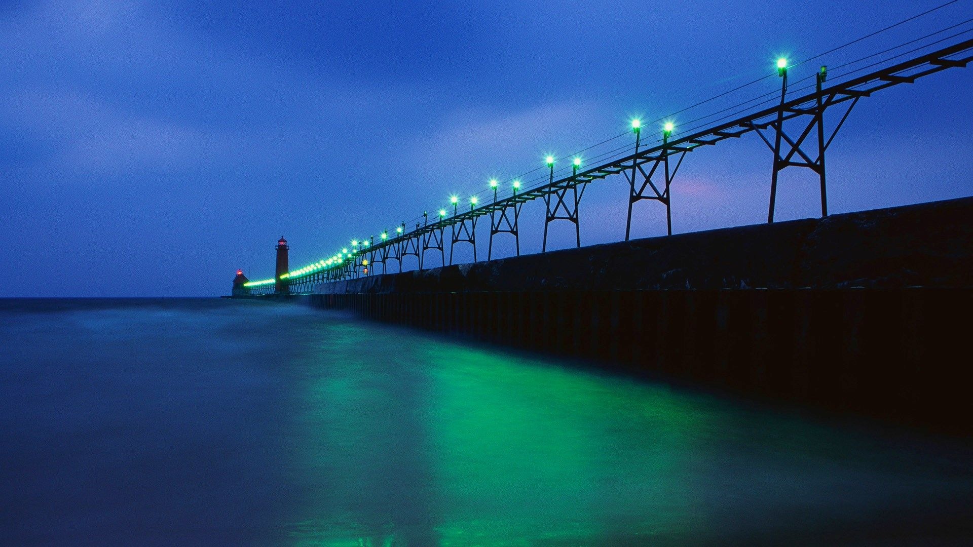 Michigan, Lighthouse, Grand Haven, Places to see, 1920x1080 Full HD Desktop