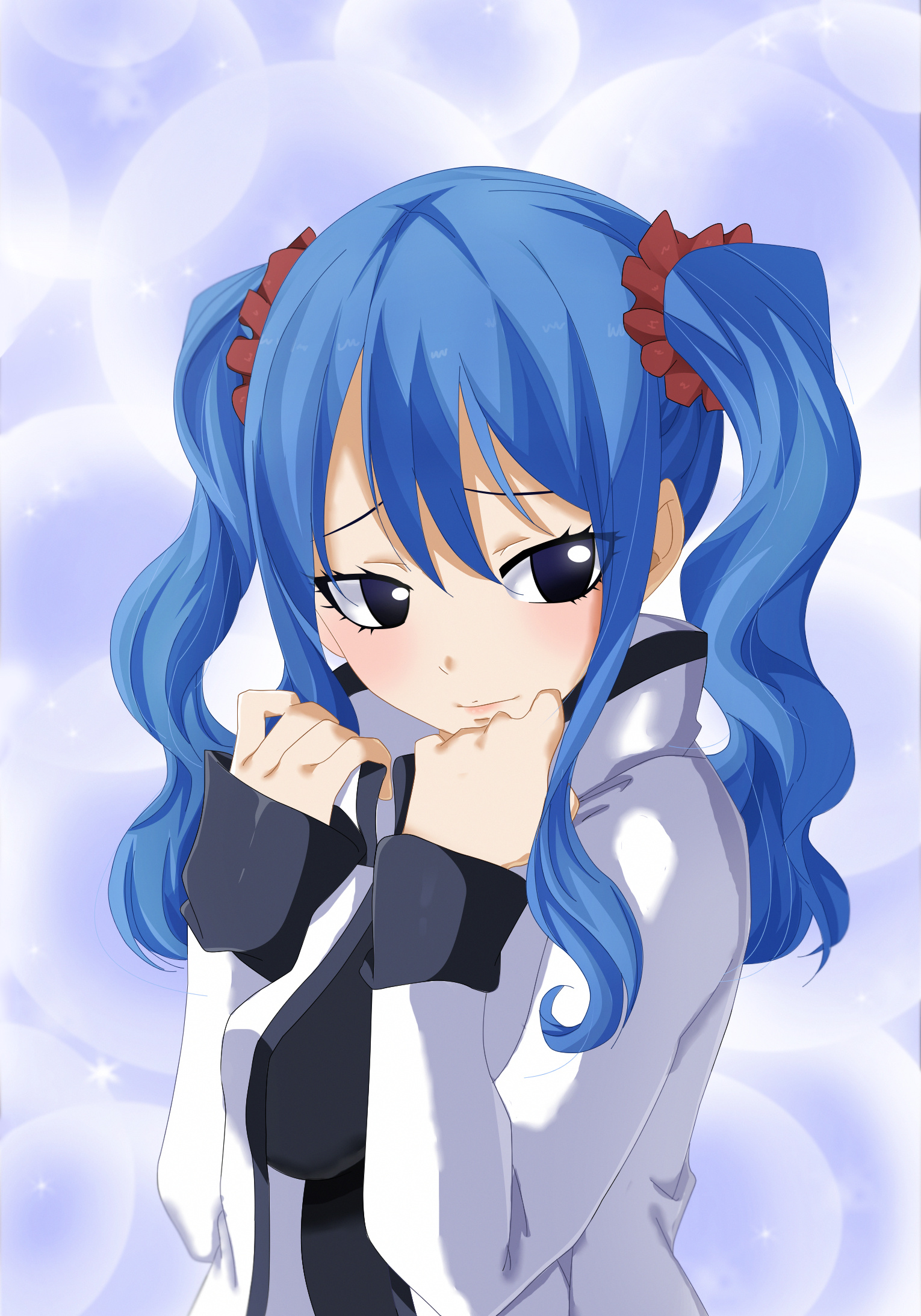 Juvia Lockser, Fan art, Fairy Tail, Girls, 1530x2190 HD Phone