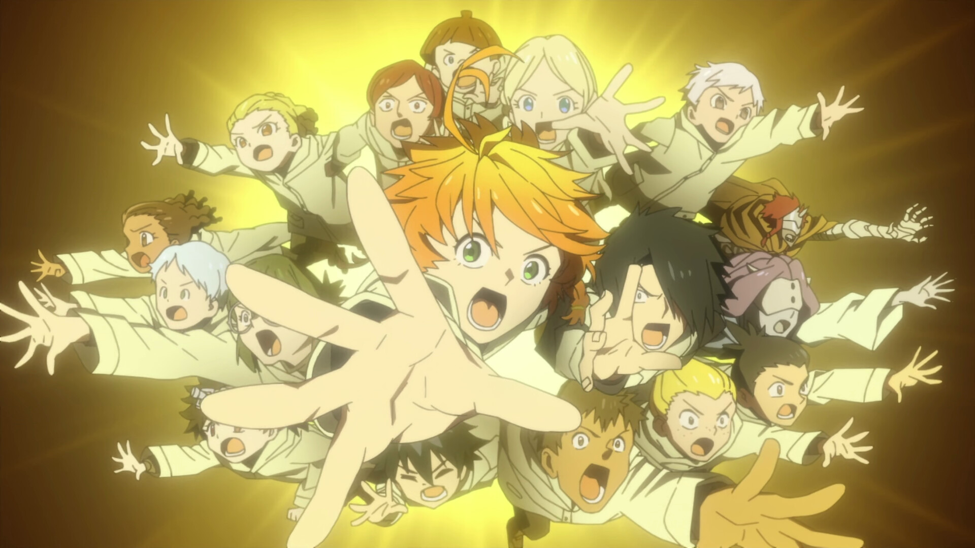 Judas Yakusoku no Neverland, The Promised Neverland season 2, Engaging storyline, Intense moments, 1920x1080 Full HD Desktop