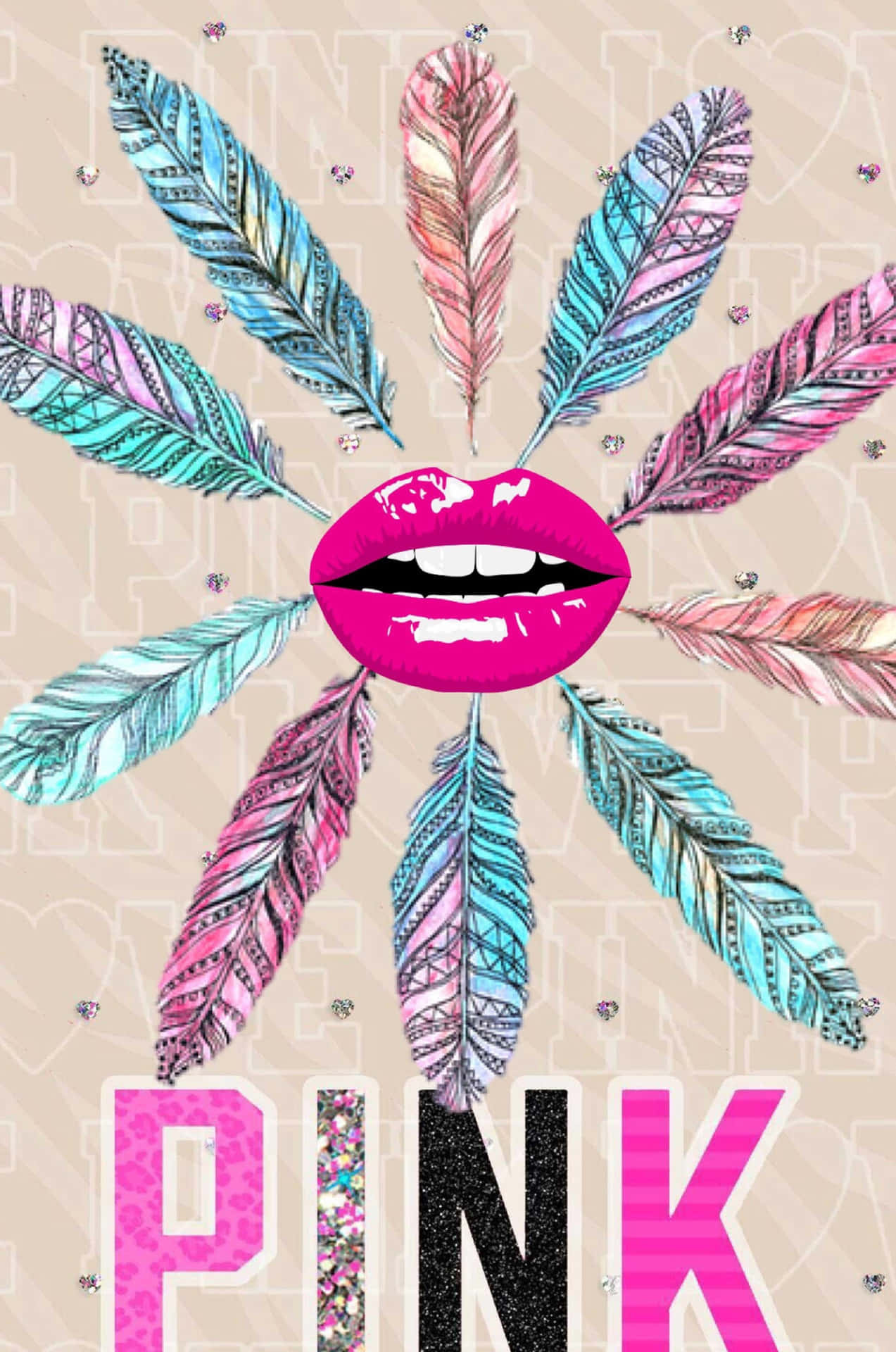 Lips, Cool Girly Wallpaper, 1280x1920 HD Phone