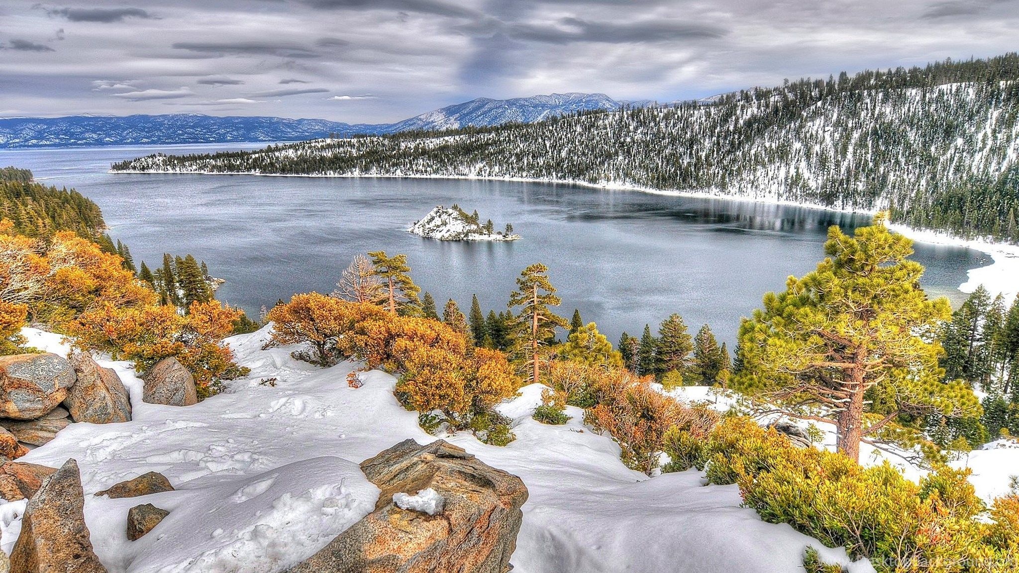 Lake Tahoe, Nevada Wallpaper, 2050x1160 HD Desktop