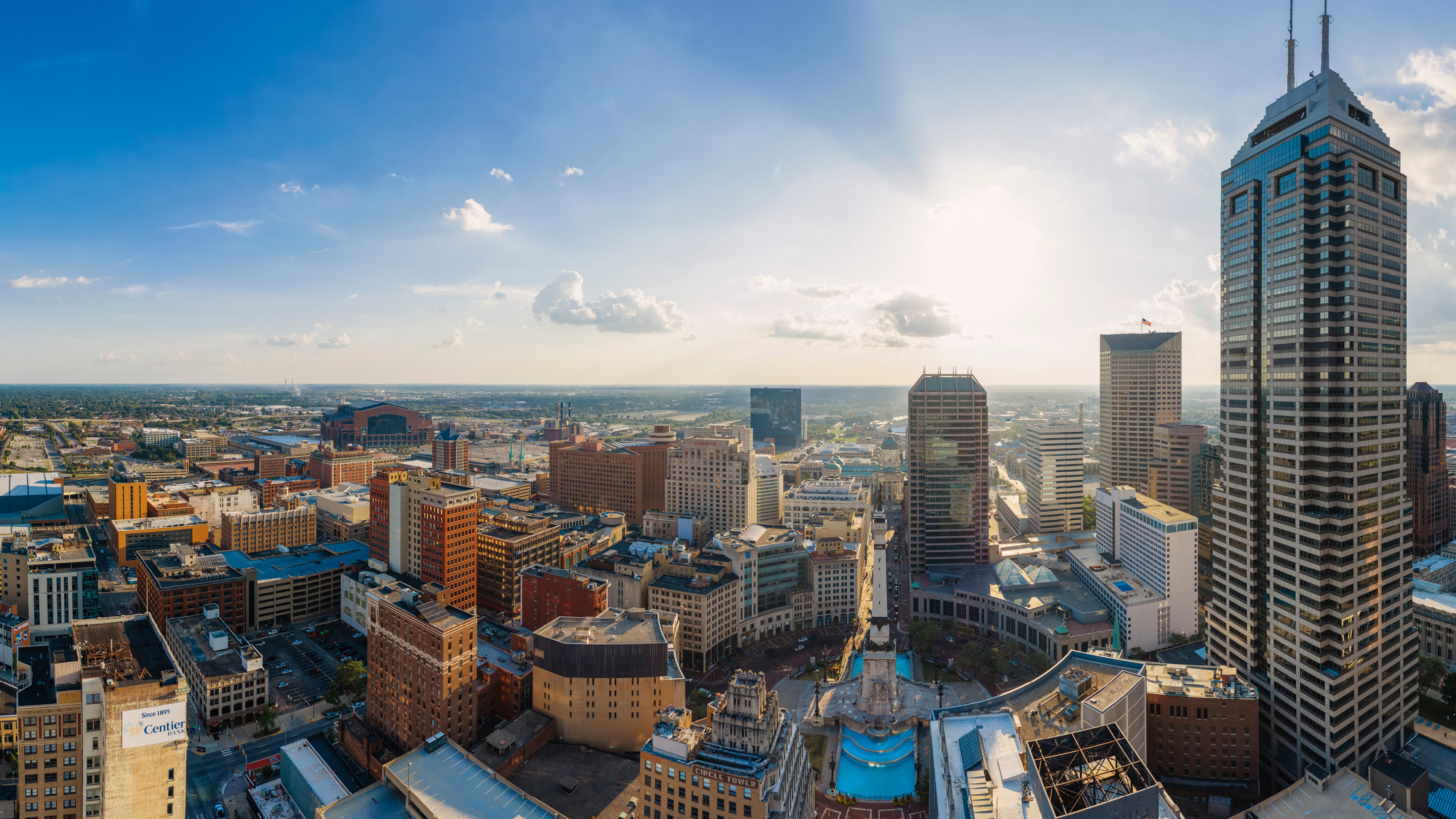 Salesforce Tower, Indianapolis Wallpaper, 2880x1620 HD Desktop