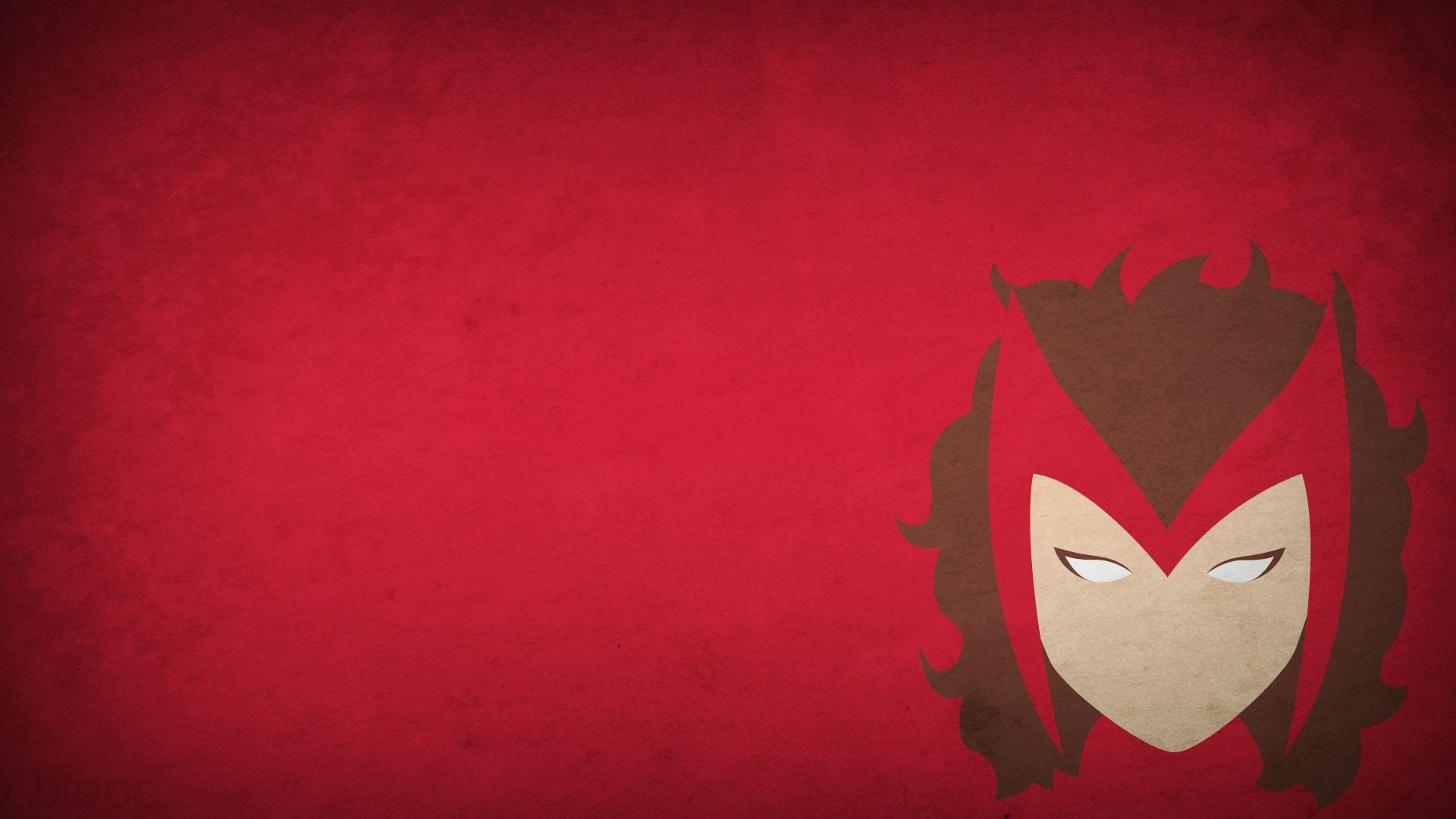 Scarlet Witch, Marvel Minimalist Wallpaper, 1920x1080 Full HD Desktop