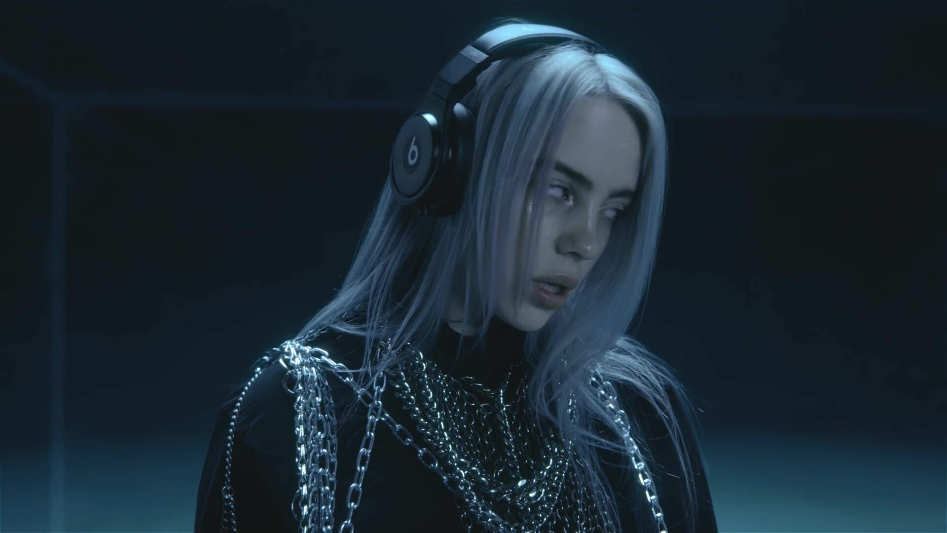 Gorgeous Billie Eilish, Vibrant wallpaper, Unique style, Air of mystery, 1920x1080 Full HD Desktop