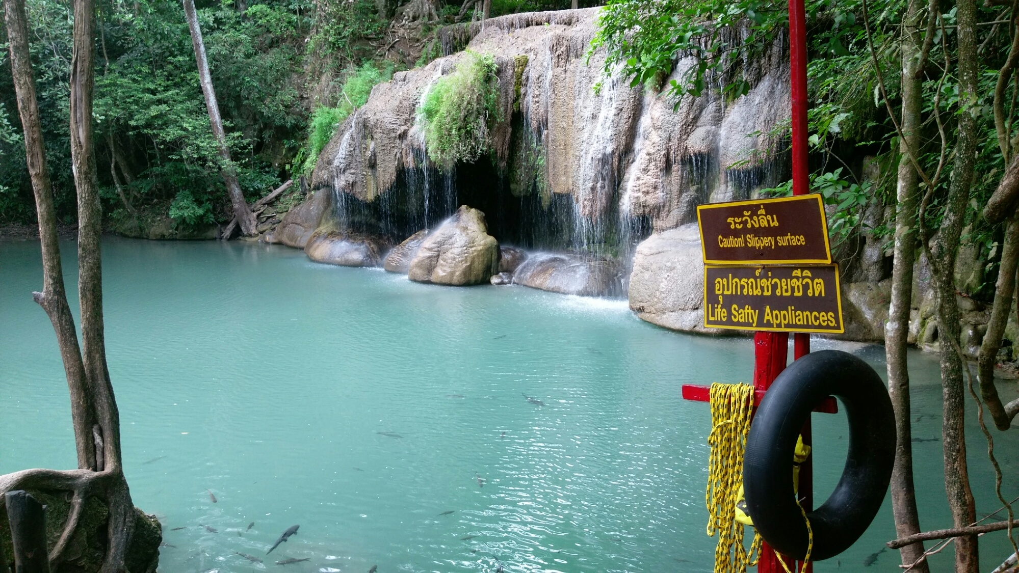 Erawan National Park, 3-day camping, Asian adventure, On-foot exploration, 2000x1130 HD Desktop