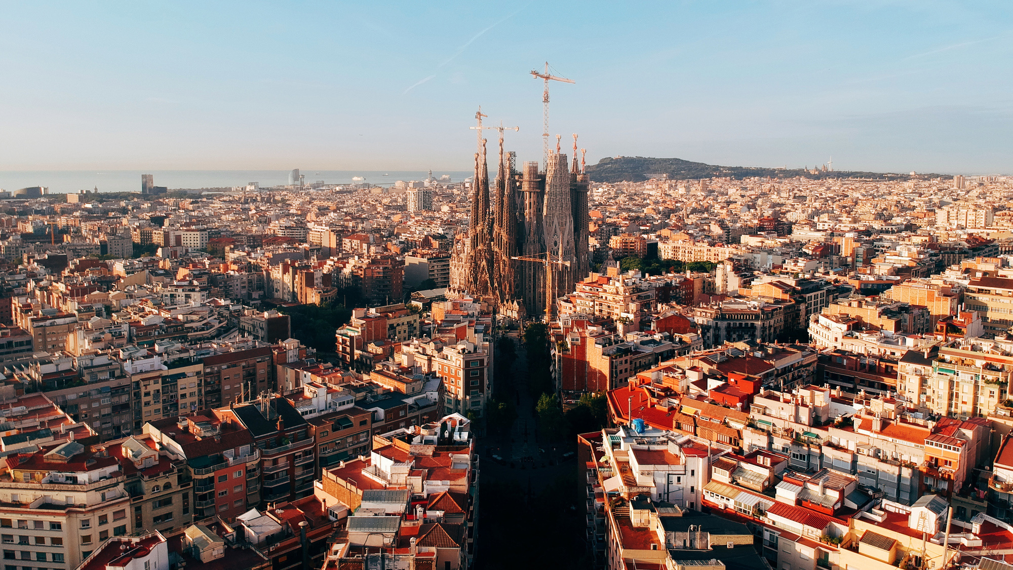 Barcelona Skyline, Historical events, 2000x1130 HD Desktop