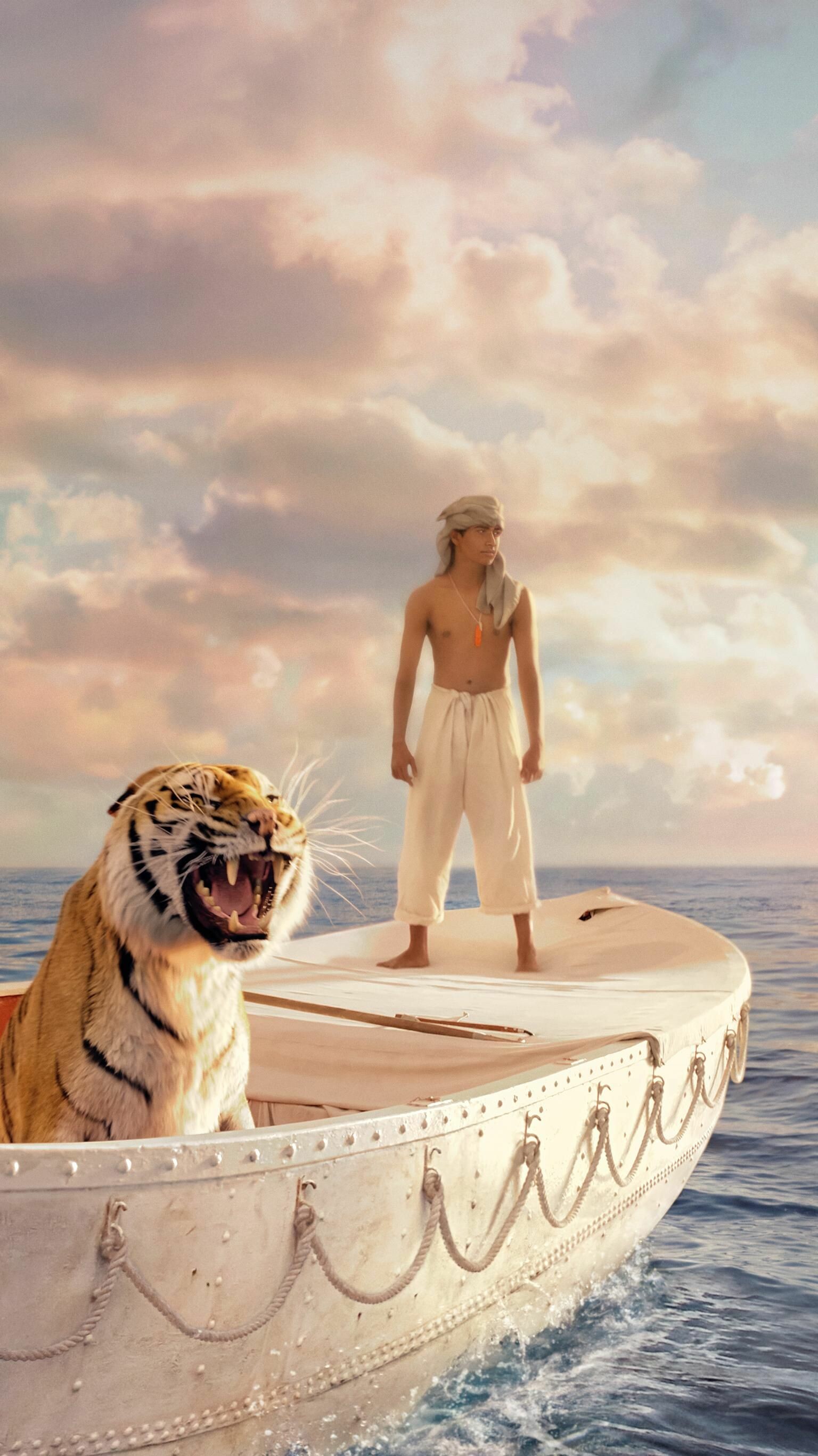 Suraj Sharma, Life of Pi Wallpaper, 1540x2740 HD Phone