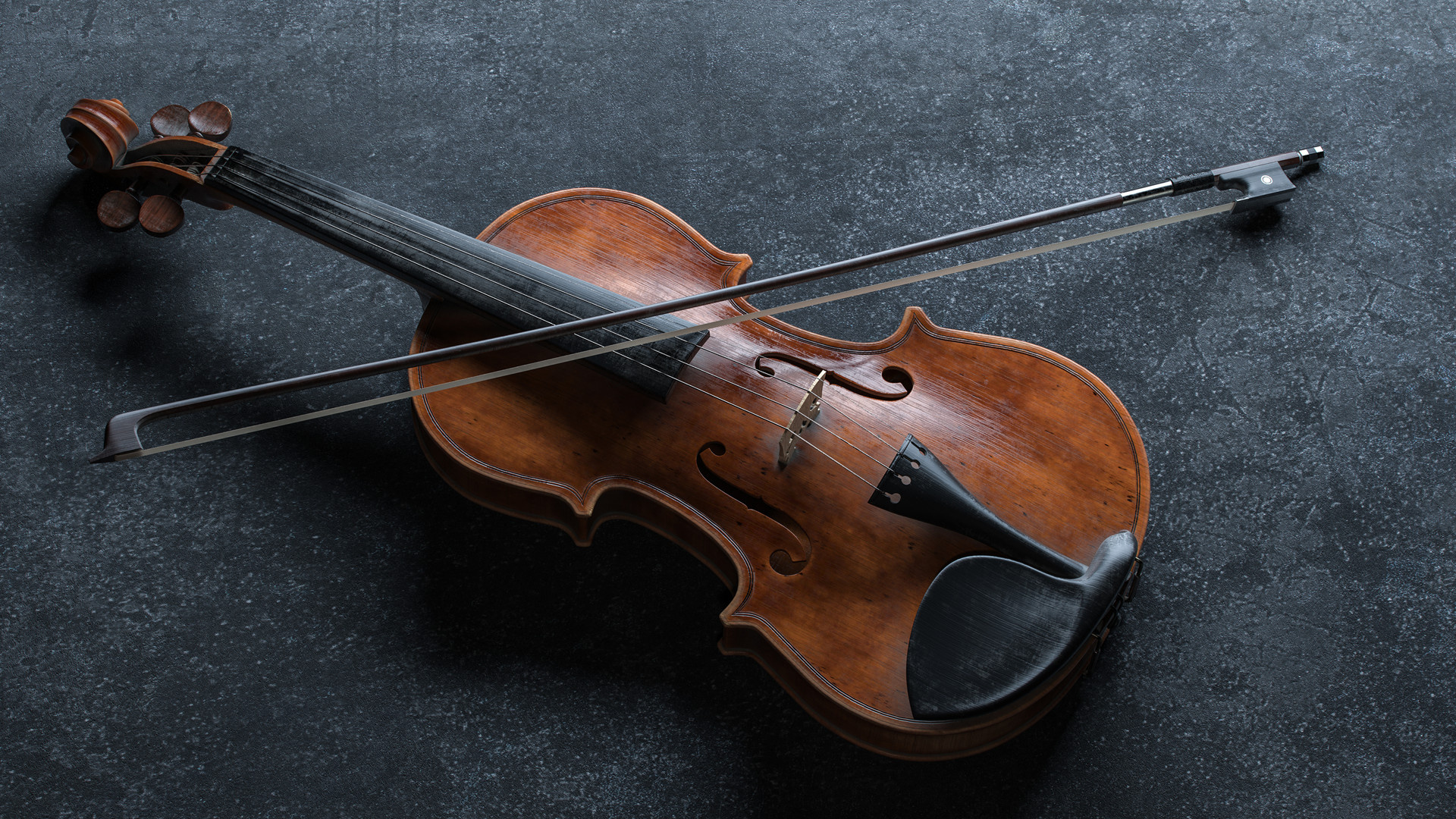 Artstation violin, Creative inspiration, Musical artwork, Visual symphony, 1920x1080 Full HD Desktop