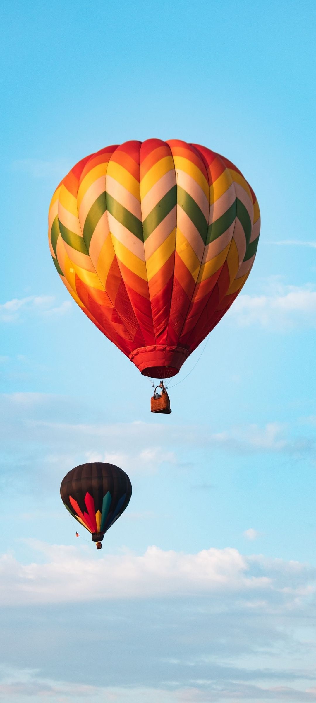 Balloon-themed phone wallpaper, Vibrant display, Airborne delight, Mobile art, 1080x2400 HD Phone