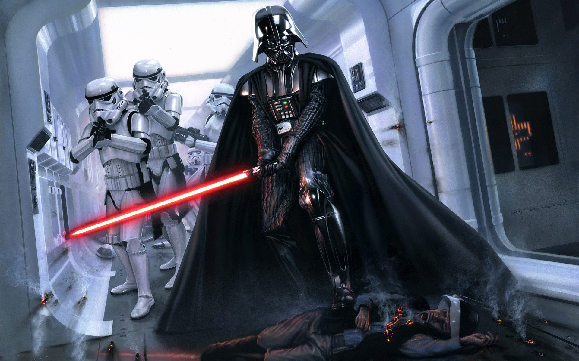 Darth Vader, Cool wallpapers, Dark side embodiment, Epic villain, 1920x1200 HD Desktop