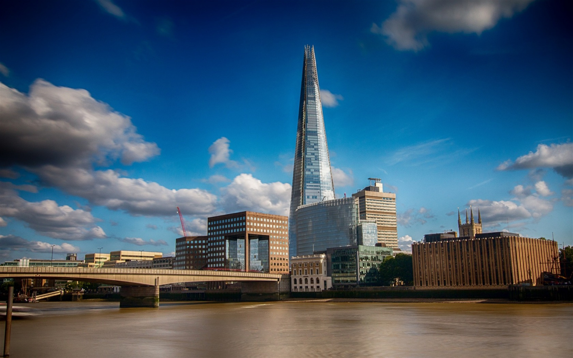 The Shard, Skyscrapers, Modern architecture, England, 1920x1200 HD Desktop