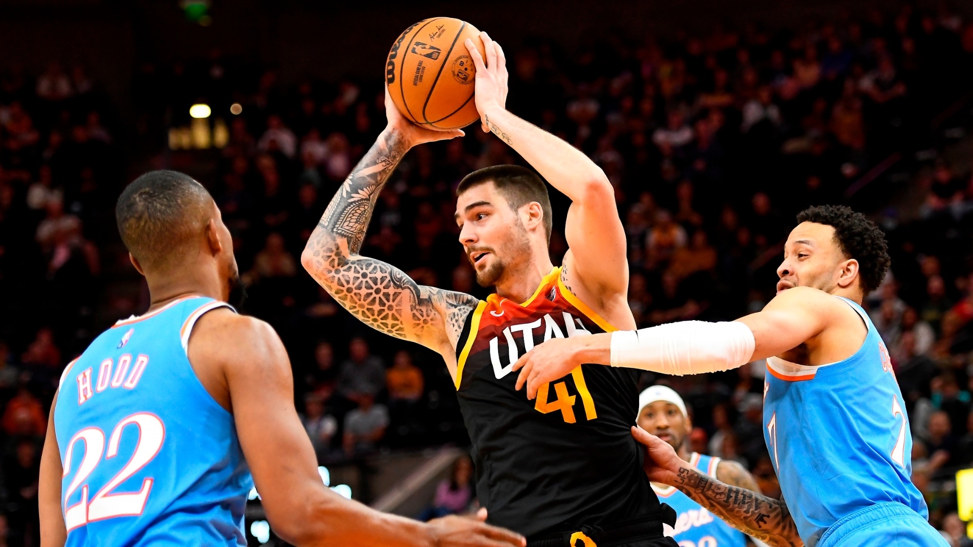 Jazz vs Clippers, Juancho Hernangomez Wallpaper, 1920x1080 Full HD Desktop