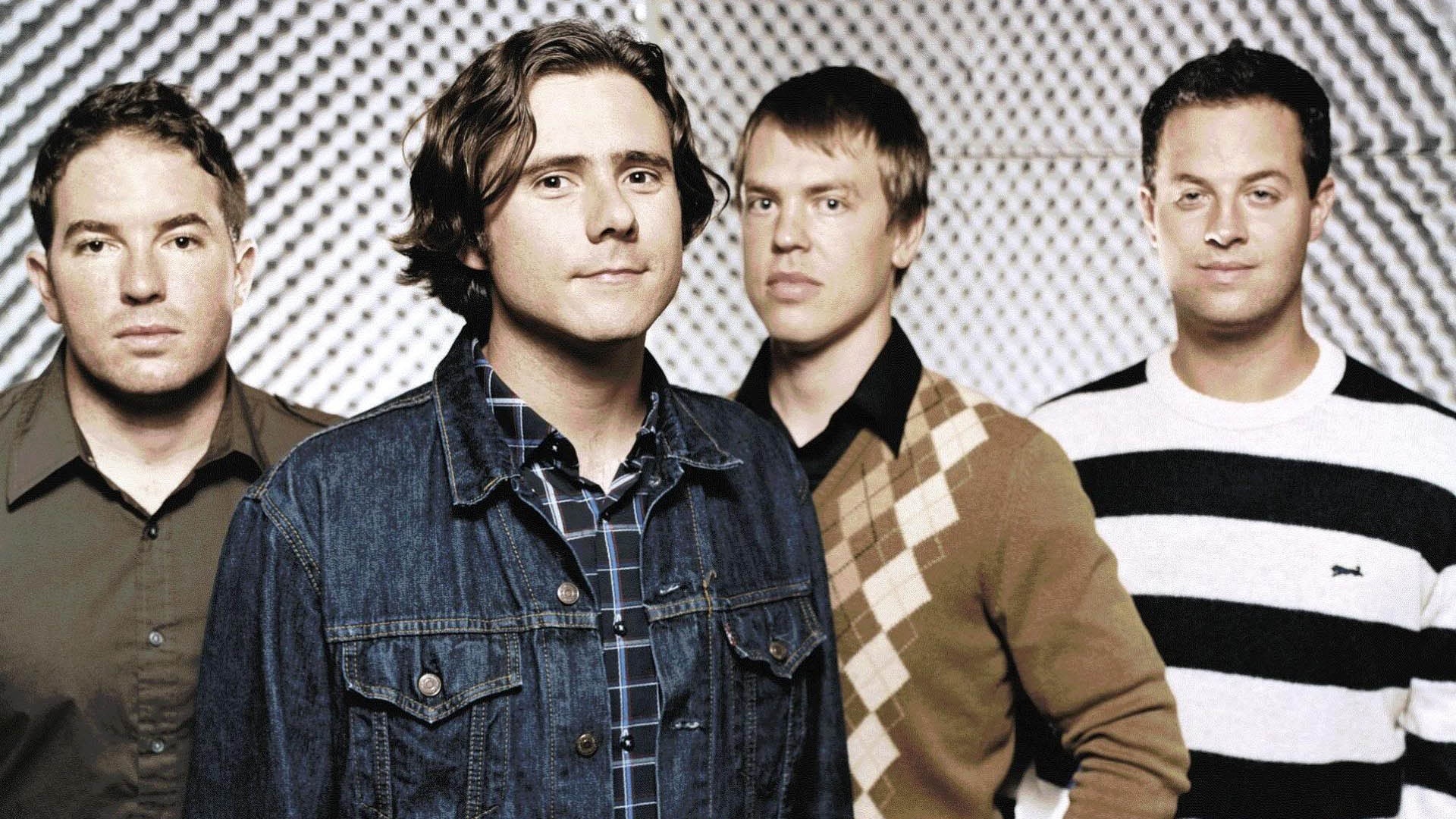 Jimmy Eat World Band, Music artists, Fond b et marque, Members, 1920x1080 Full HD Desktop