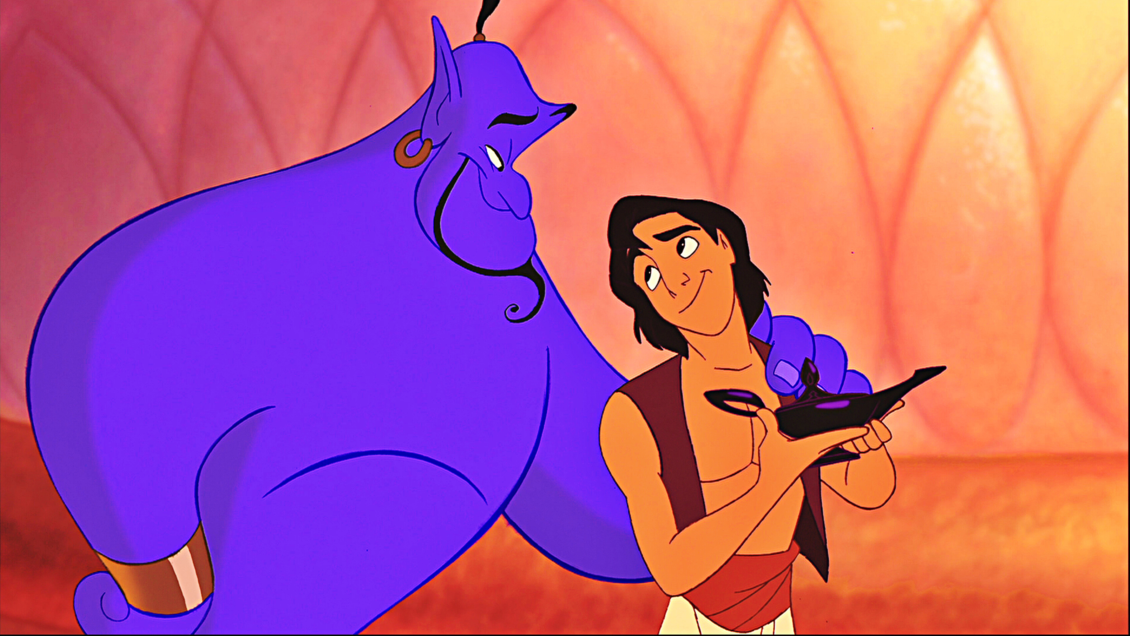 Aladdin and Genie, Aladdin Wallpaper, 3840x2160 4K Desktop