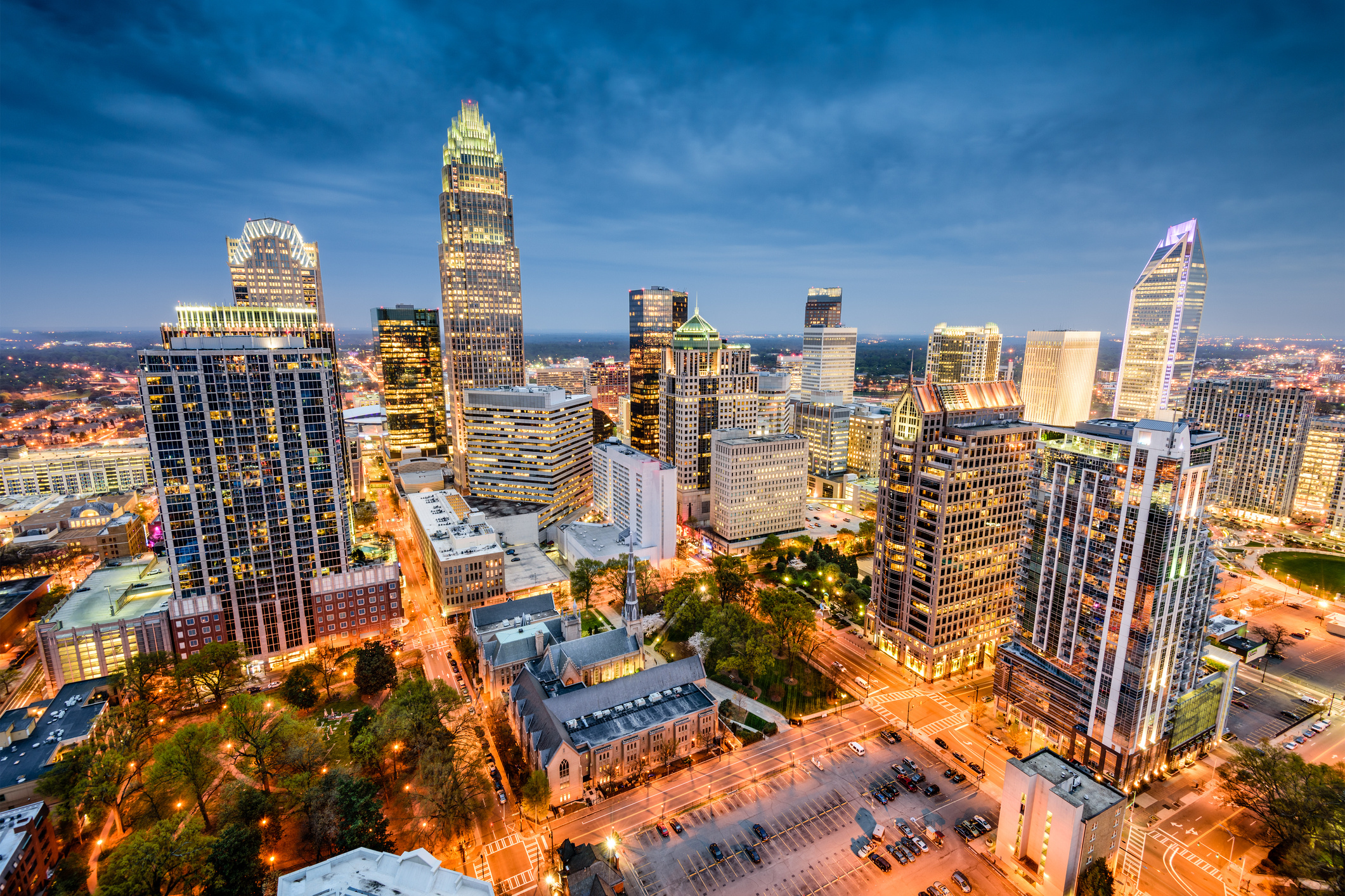 Charlotte Skyline, Travels, Careers, 2130x1420 HD Desktop