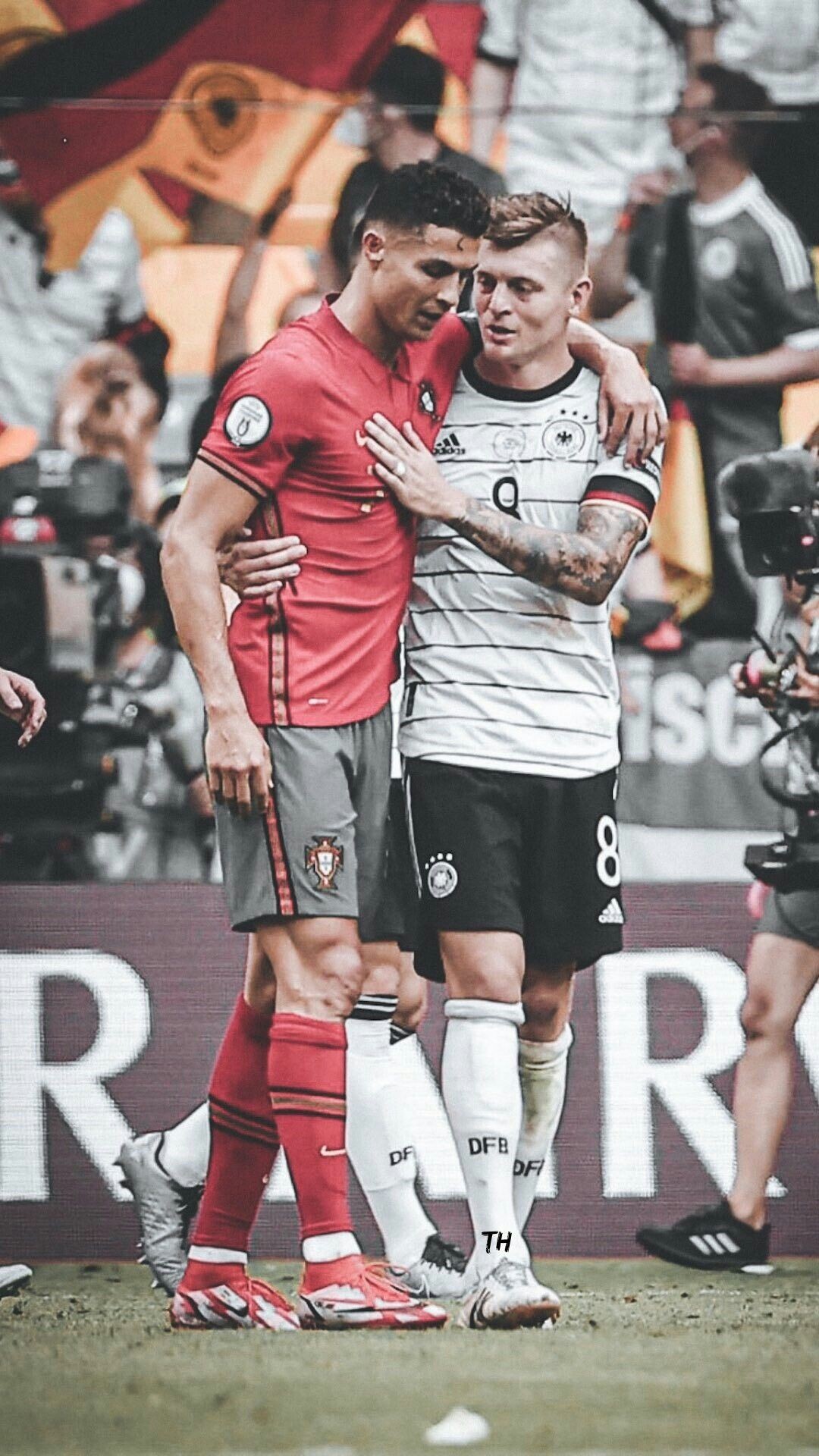 Toni Kroos and Cristiano Ronaldo, Germany National Football Team Wallpaper, 1080x1920 Full HD Phone