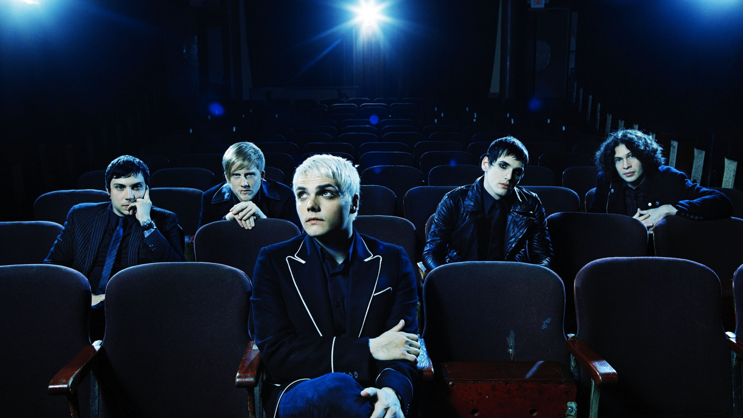 Download wallpaper, Gerard Way, Mikey Way, Raymond Toro, My Chemical Romance, 2560x1440 HD Desktop