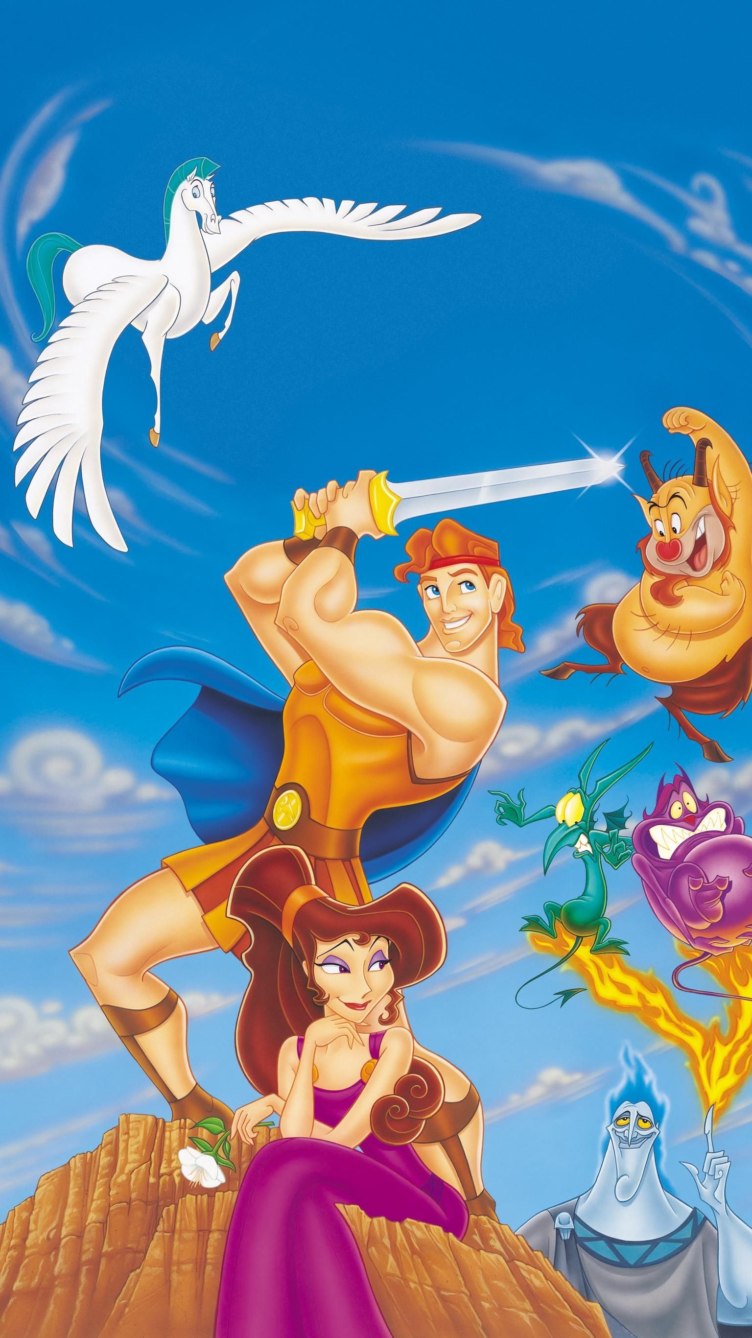 Hercules 1997 phone wallpaper, Moviemania collection, Disney heroine, Megara Disney, 1540x2740 HD Phone