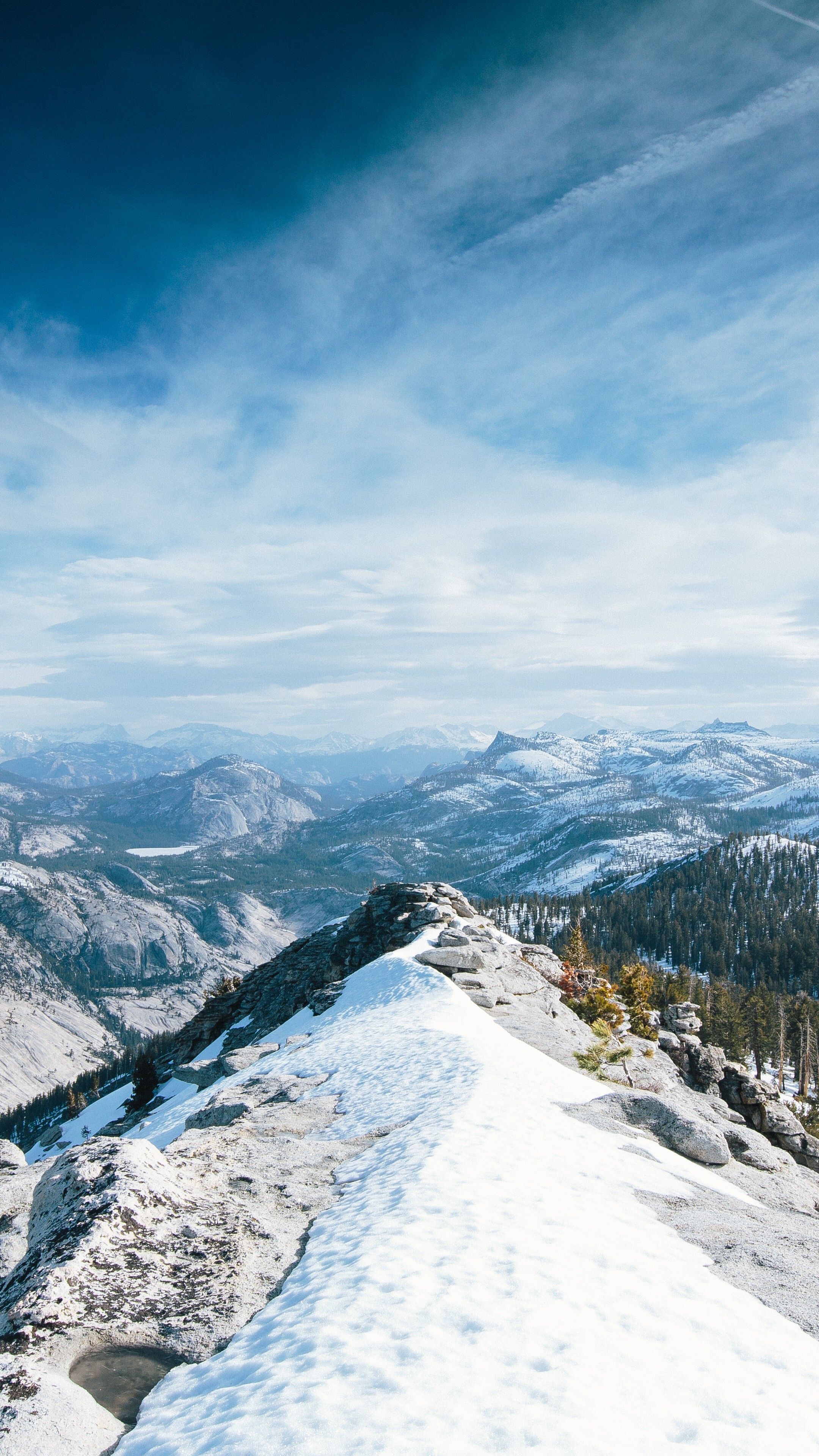 Yosemite magic, Winter wonderland, Snowy forest, Nature's tranquility, 2160x3840 4K Phone