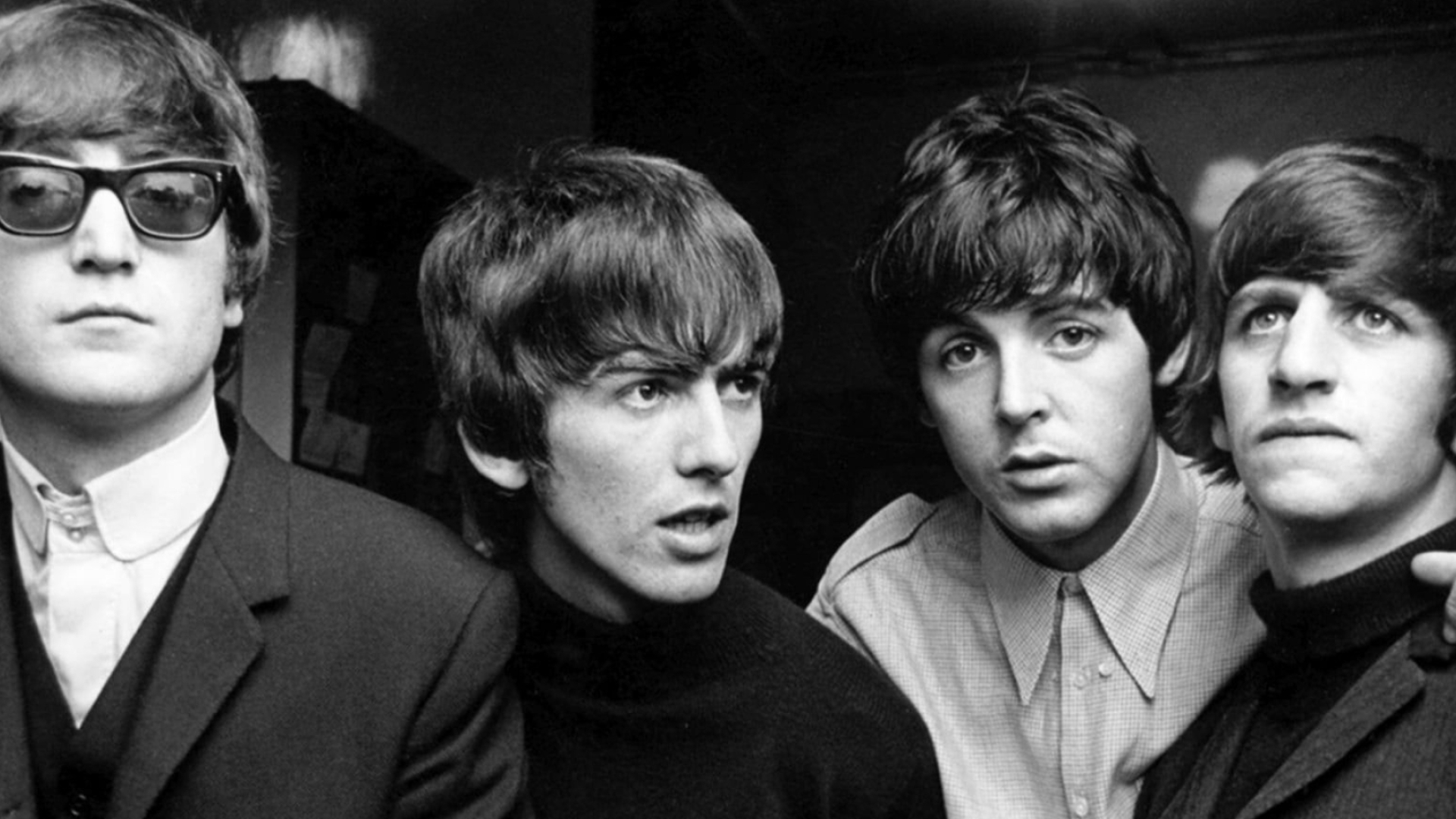 The Beatles, Monochrome musicians, Iconic faces, Musical legends, 1920x1080 Full HD Desktop