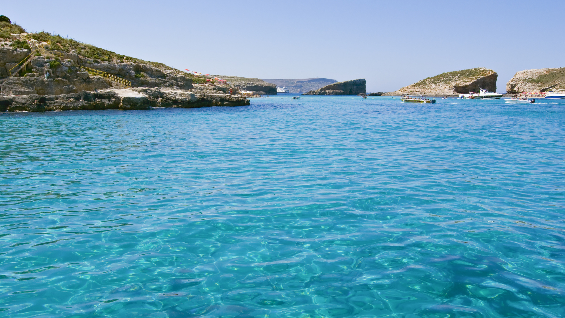 Comino Island, Blue Lagoon, Wallpaper, HD, 1920x1080 Full HD Desktop