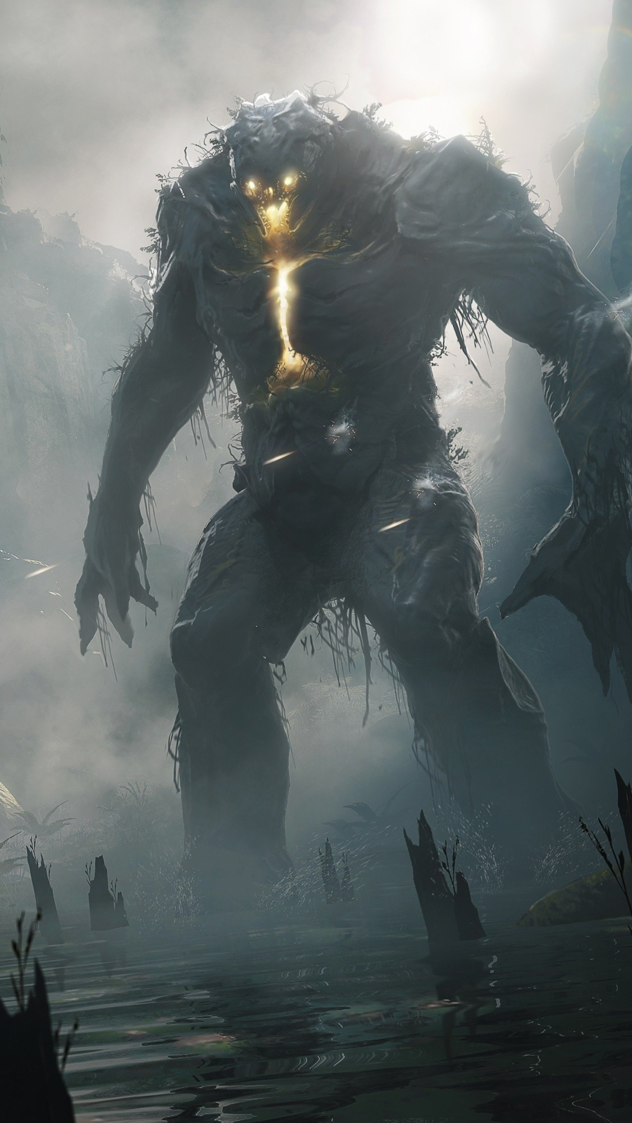 Golem, Anthem concept art, Sony Xperia, HD wallpapers, 2160x3840 4K Phone