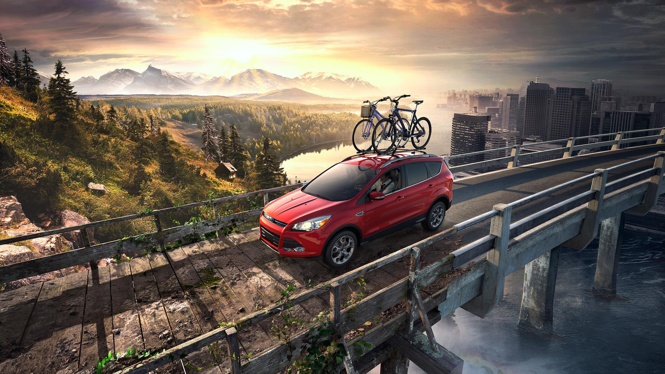 2013 Model, Ford Escape Wallpaper, 2560x1440 HD Desktop