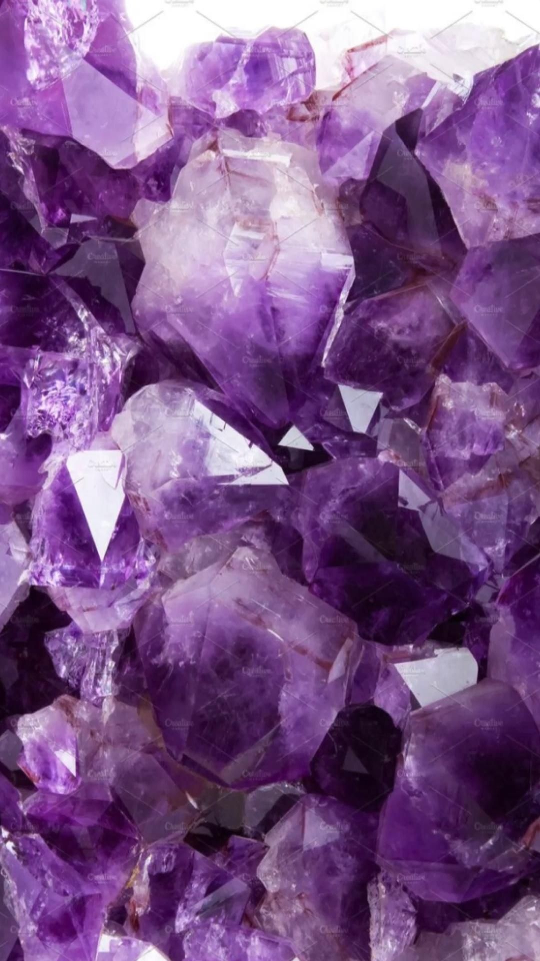 Amethyst, Crystal Background, Ryan Johnson, 1080x1920 Full HD Phone