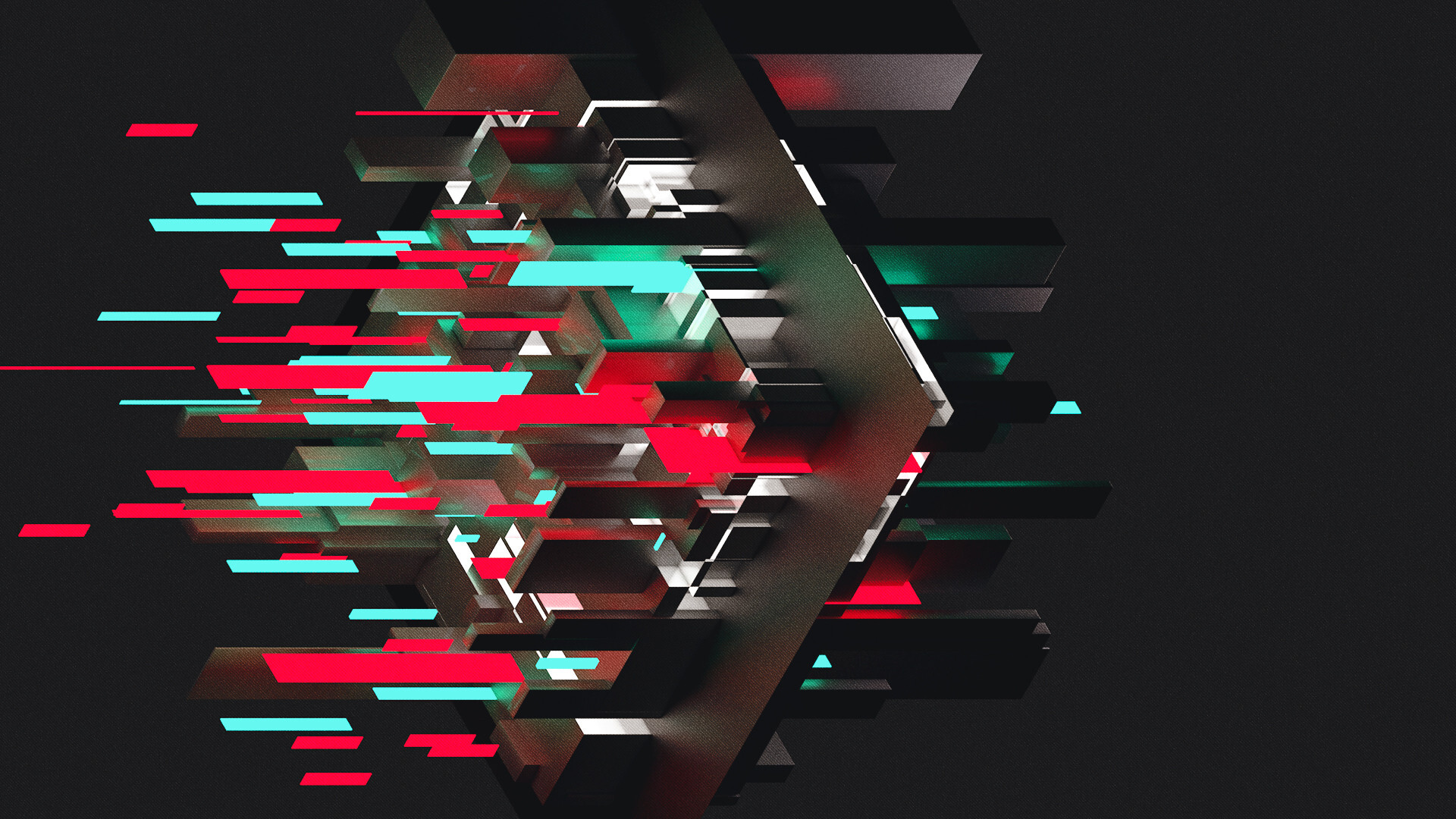 Geometric Abstract, Desktop wallpaper, Geometry 3D abstract, HD image, 1920x1080 Full HD Desktop