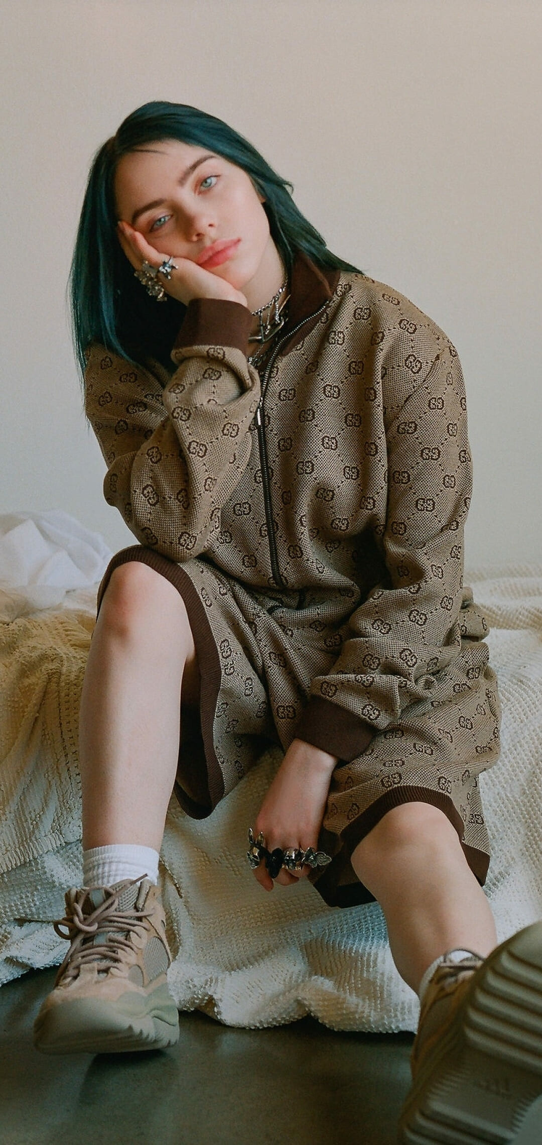 Billie Eilish, Pop sensation, Edgy style, Chart-topping hits, 1080x2280 HD Phone